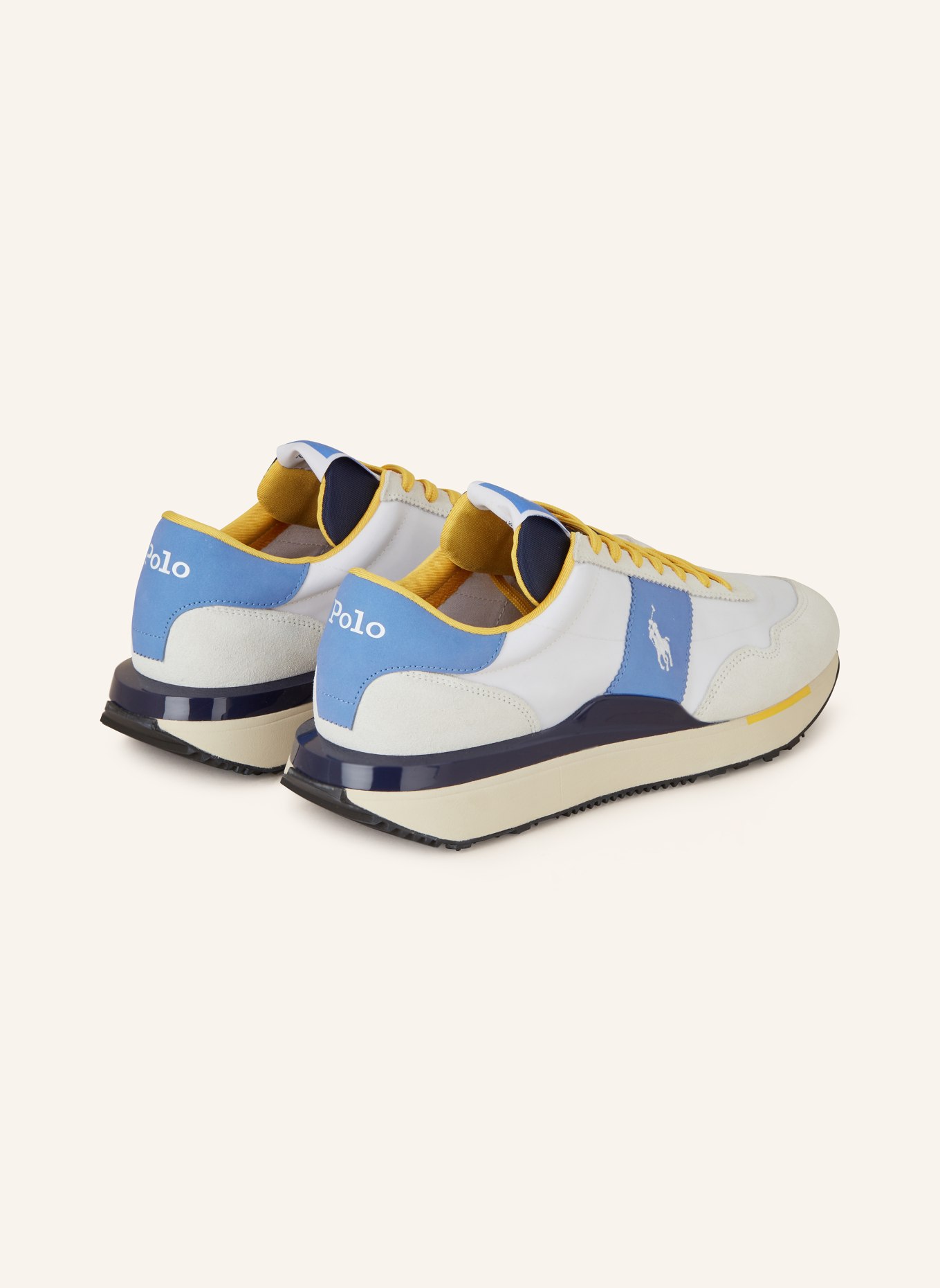 POLO RALPH LAUREN Sneakers, Color: WHITE/ BLUE/ YELLOW (Image 2)