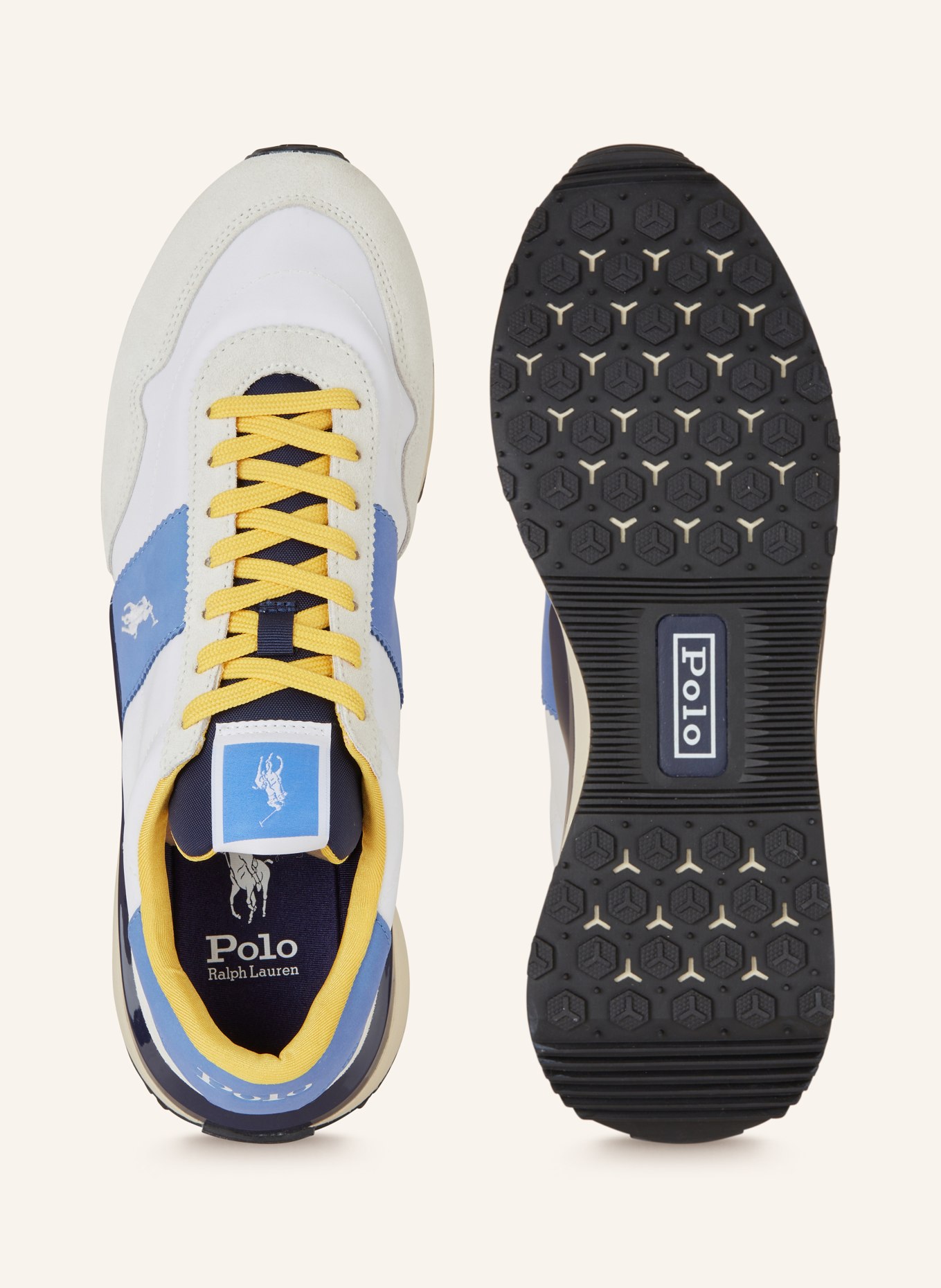 POLO RALPH LAUREN Sneakers, Color: WHITE/ BLUE/ YELLOW (Image 5)