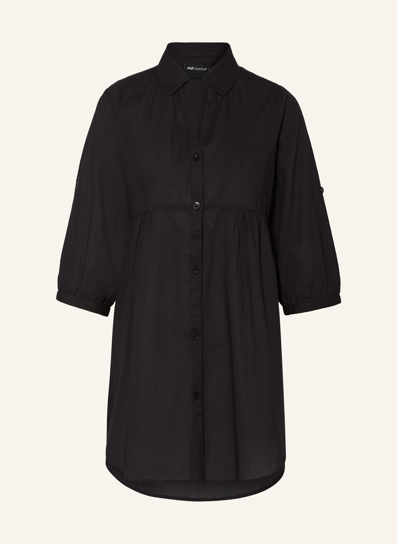 Hot Stuff Hemdblusenkleid: SCHWARZ