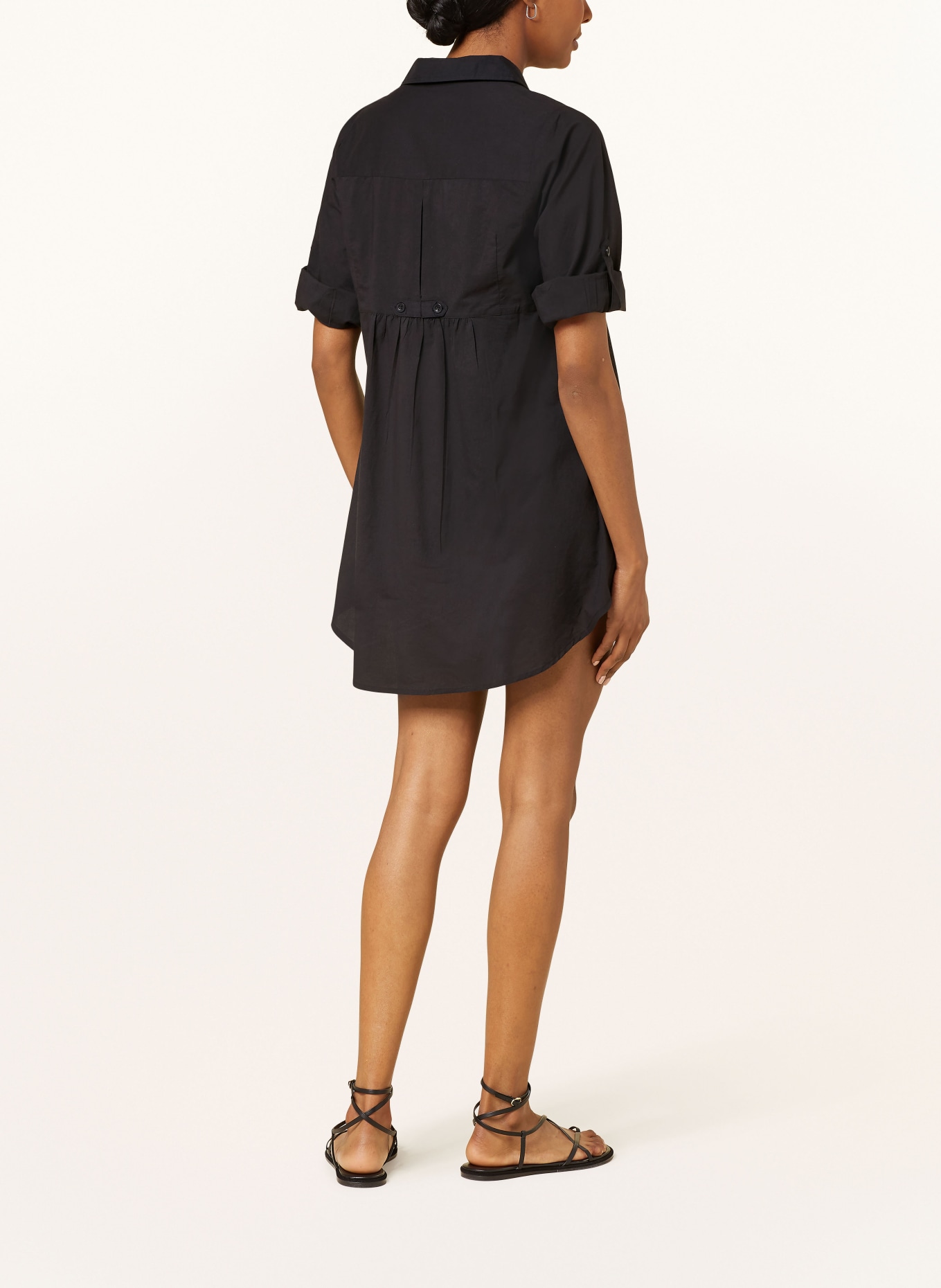 Hot Stuff Hemdblusenkleid: SCHWARZ