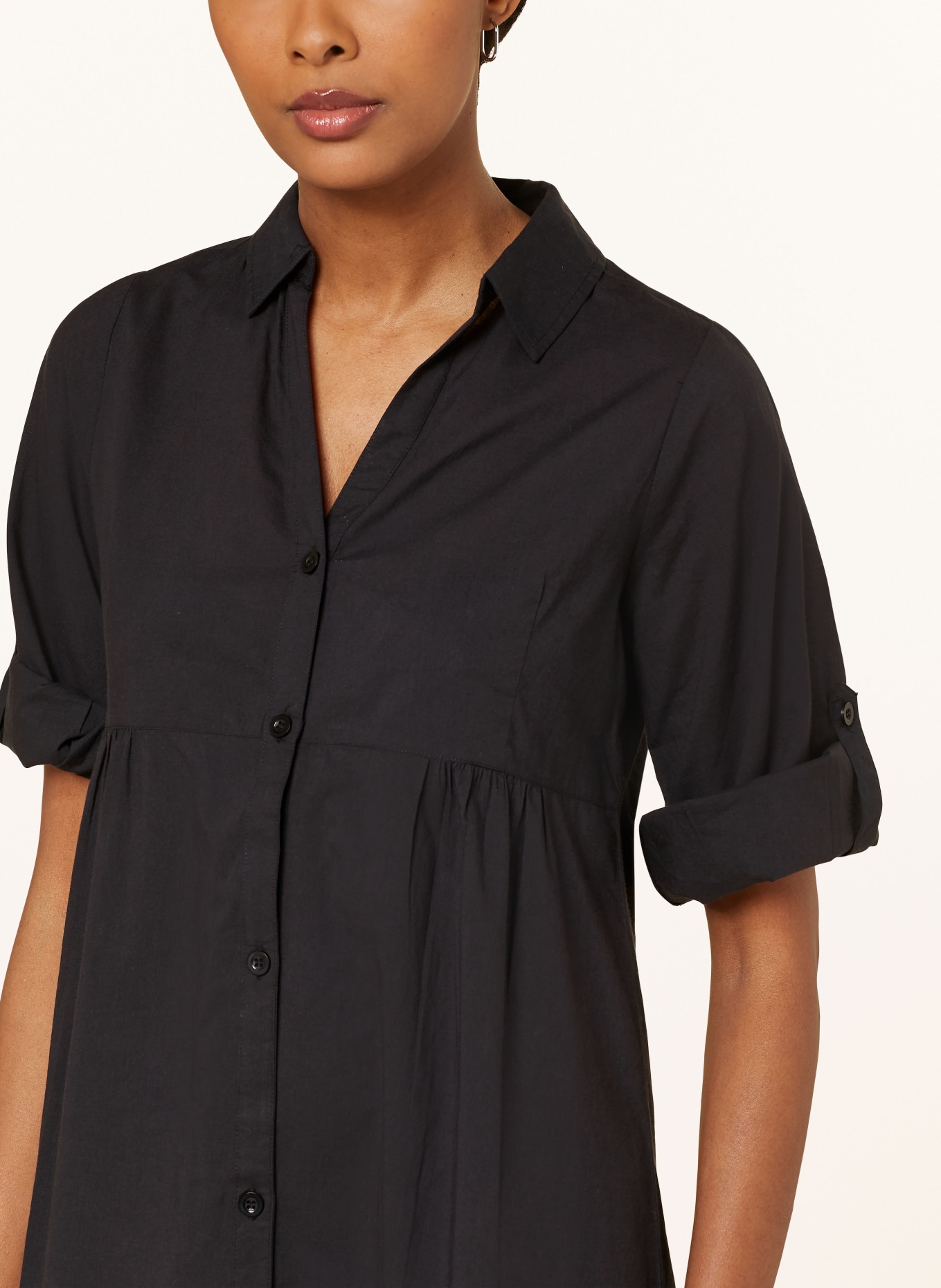 Hot Stuff Hemdblusenkleid: SCHWARZ