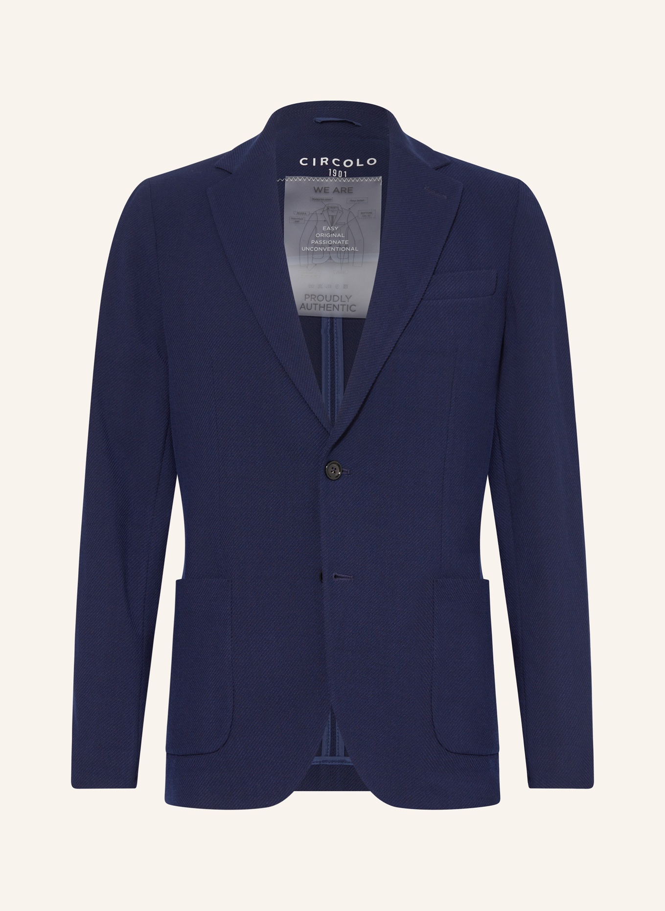 CIRCOLO 1901 Jersey jacket extra slim fit, Color: DARK BLUE (Image 1)