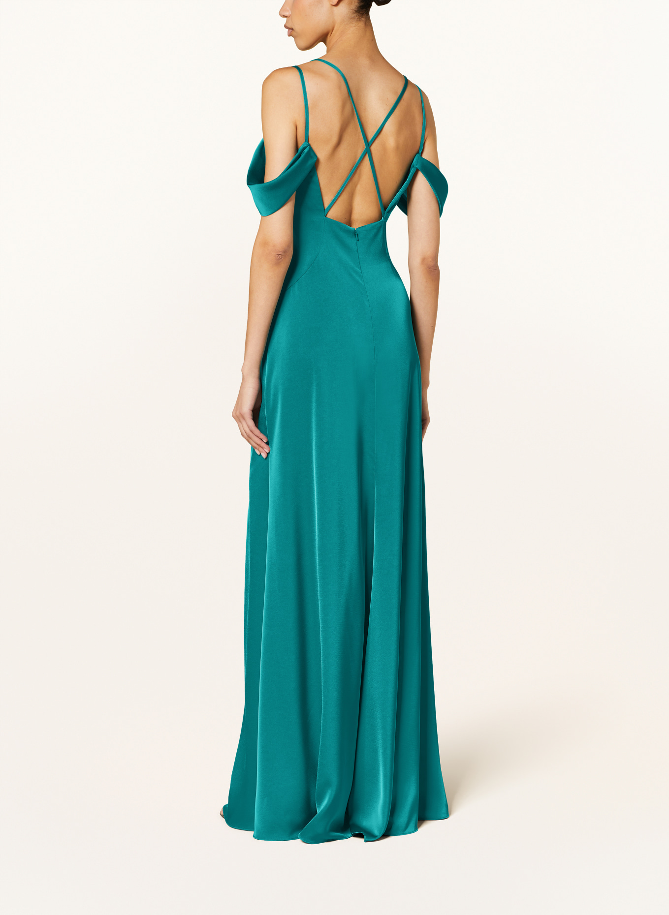 VERA WANG Evening dress VARUN made of satin, Color: GREEN (Image 3)