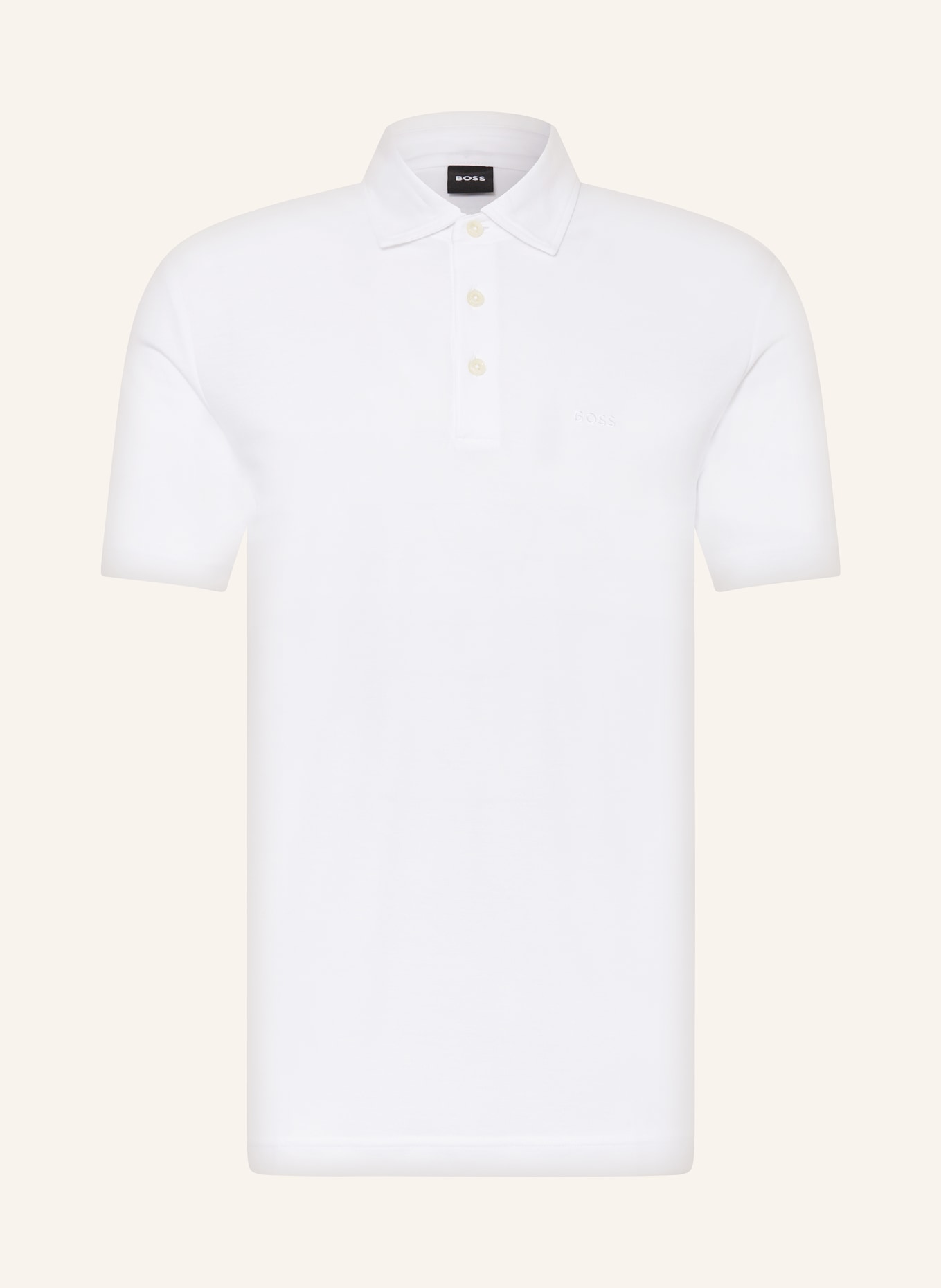 BOSS Jersey polo shirt PRESS, Color: WHITE (Image 1)