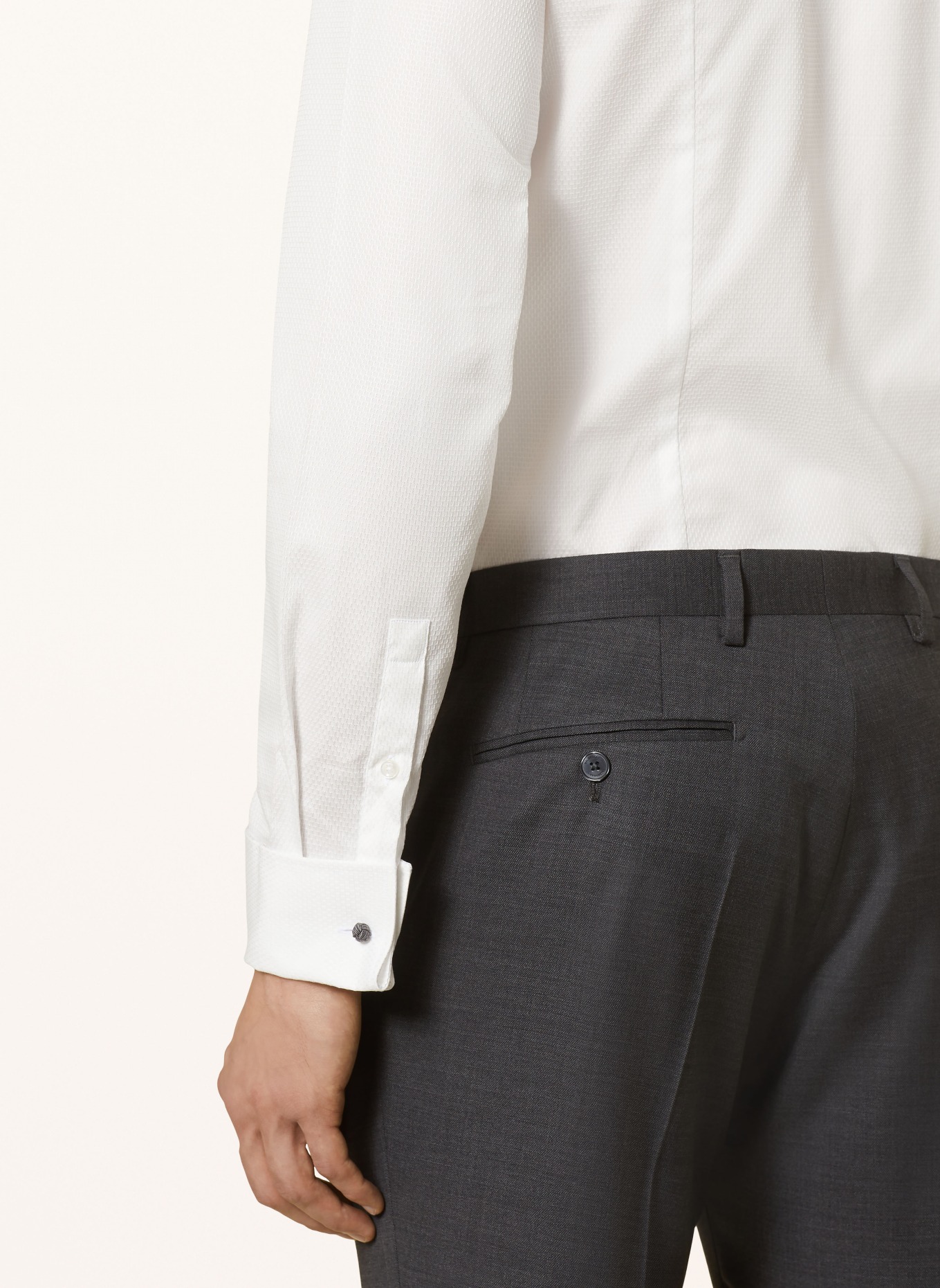 BOSS Shirt HANK slim fit, Color: WHITE (Image 4)
