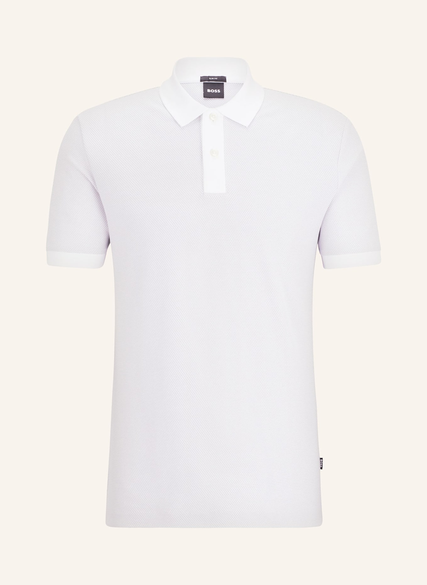 BOSS Piqué polo shirt PHILLIPSON slim fit, Color: WHITE (Image 1)