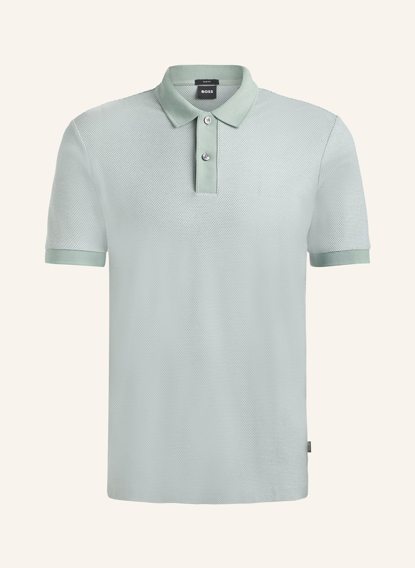 BOSS Piqué-Poloshirt PHILLIPSON Slim Fit, Farbe: HELLGRÜN (Bild 1)