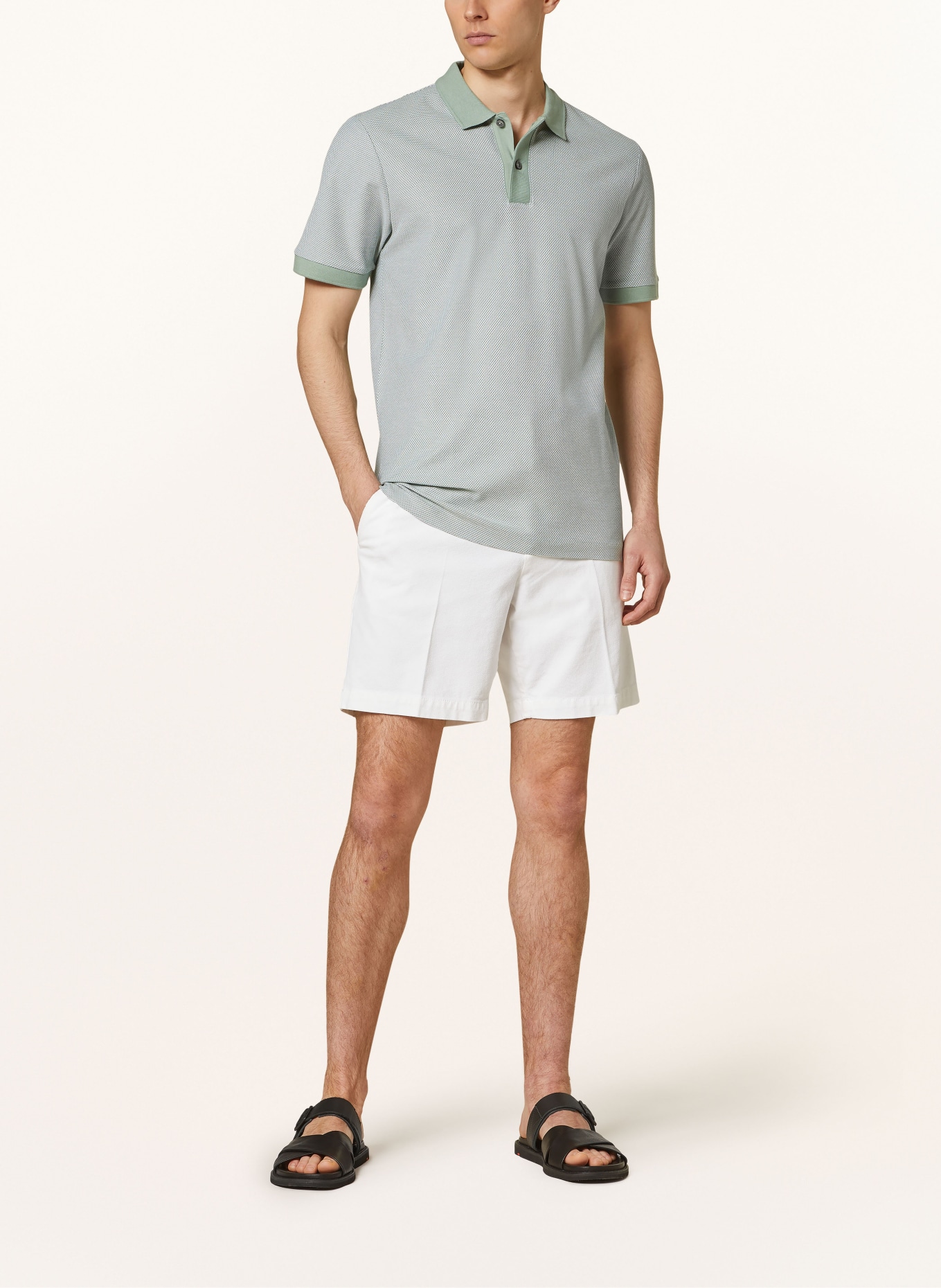 BOSS Piqué-Poloshirt PHILLIPSON Slim Fit, Farbe: HELLGRÜN (Bild 2)