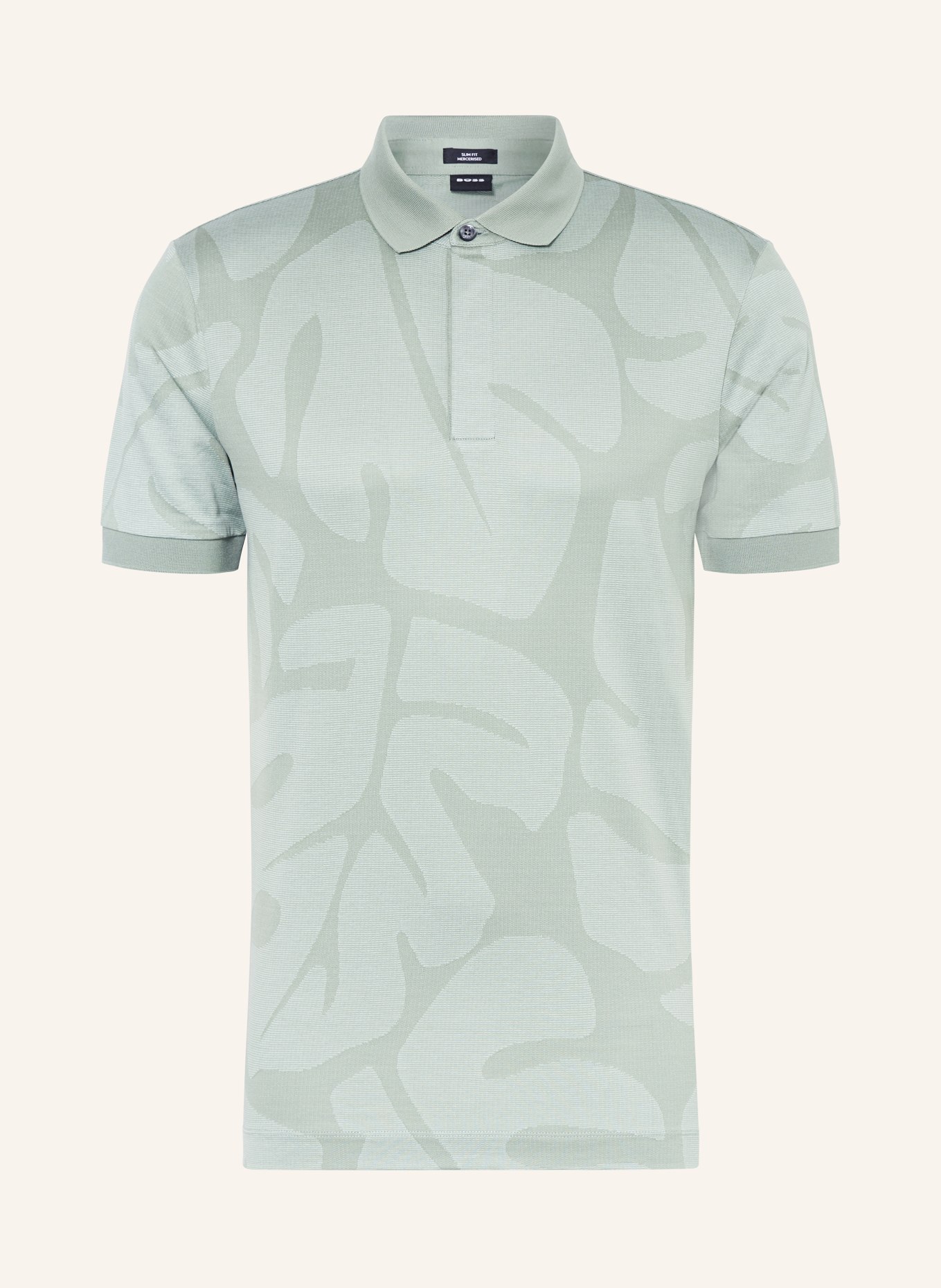 BOSS Poloshirt PENROSE Slim Fit, Farbe: GRÜN/ HELLGRÜN (Bild 1)