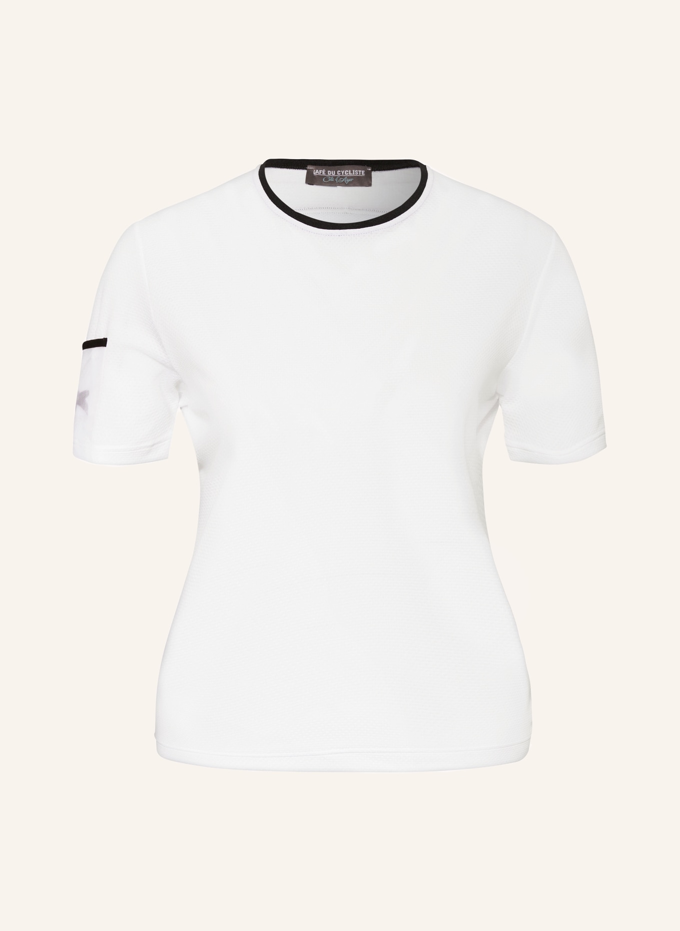 CAFÉ DU CYCLISTE Cycling shirt CELIA, Color: WHITE (Image 1)