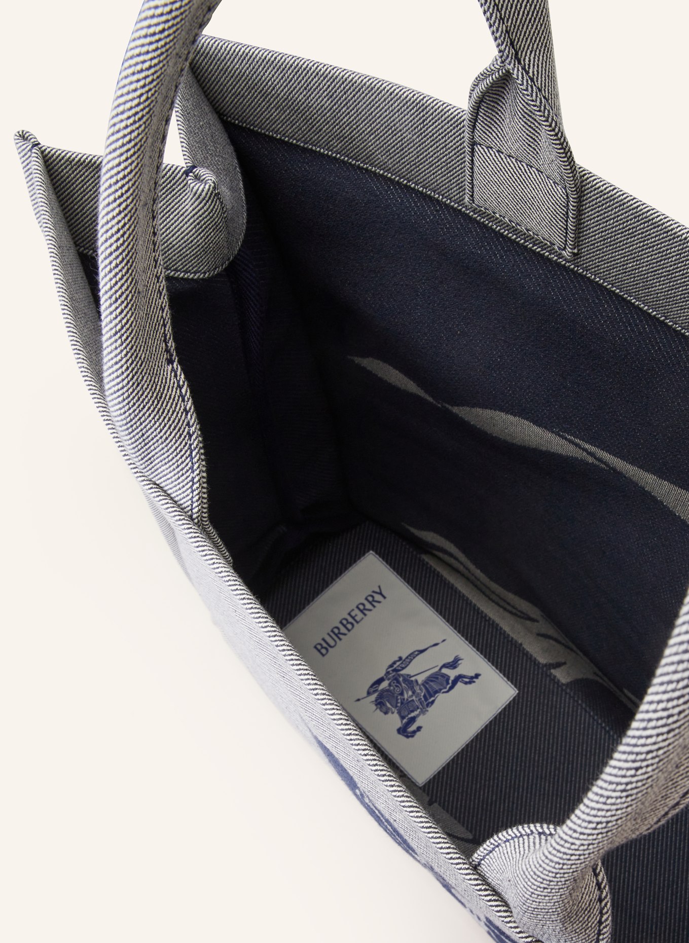 BURBERRY Shopper with pouch, Color: BLUE/ DARK BLUE (Image 3)