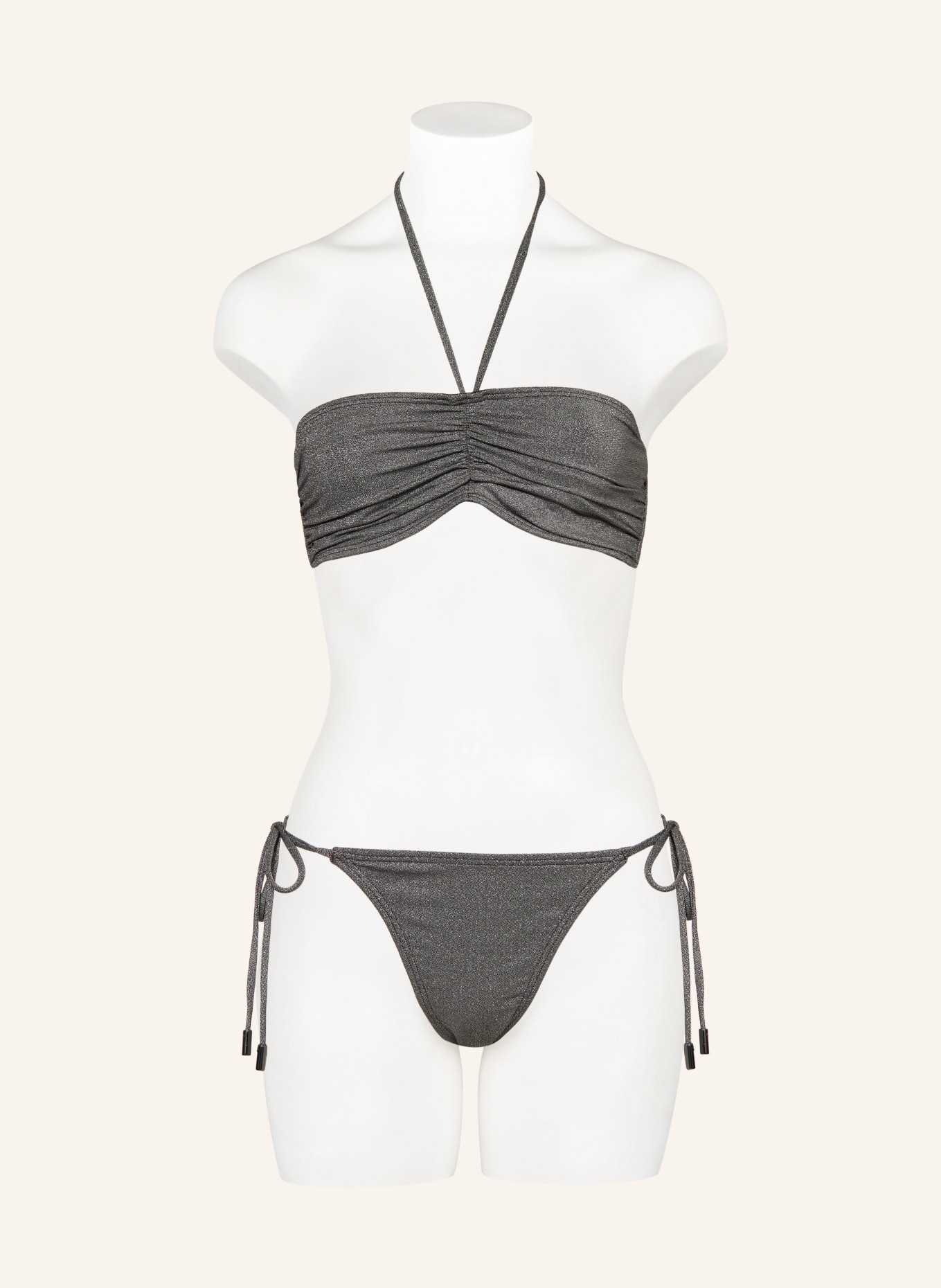 JETS Australia Triangle bikini bottoms LUMEN with glitter thread, Color: SILVER (Image 2)