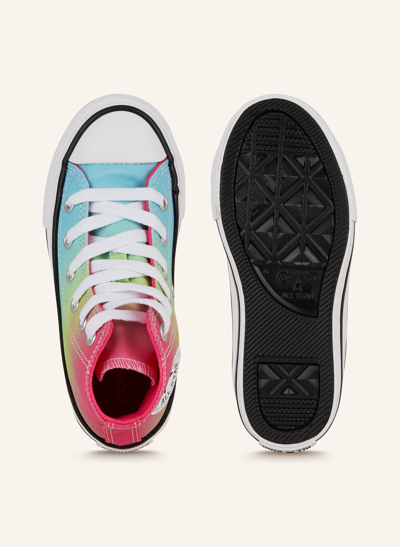 CONVERSE Hightop-Sneaker CHUCK TALYLOR ALL STAR, Farbe: PINK/ HELLGRÜN (Bild 5)