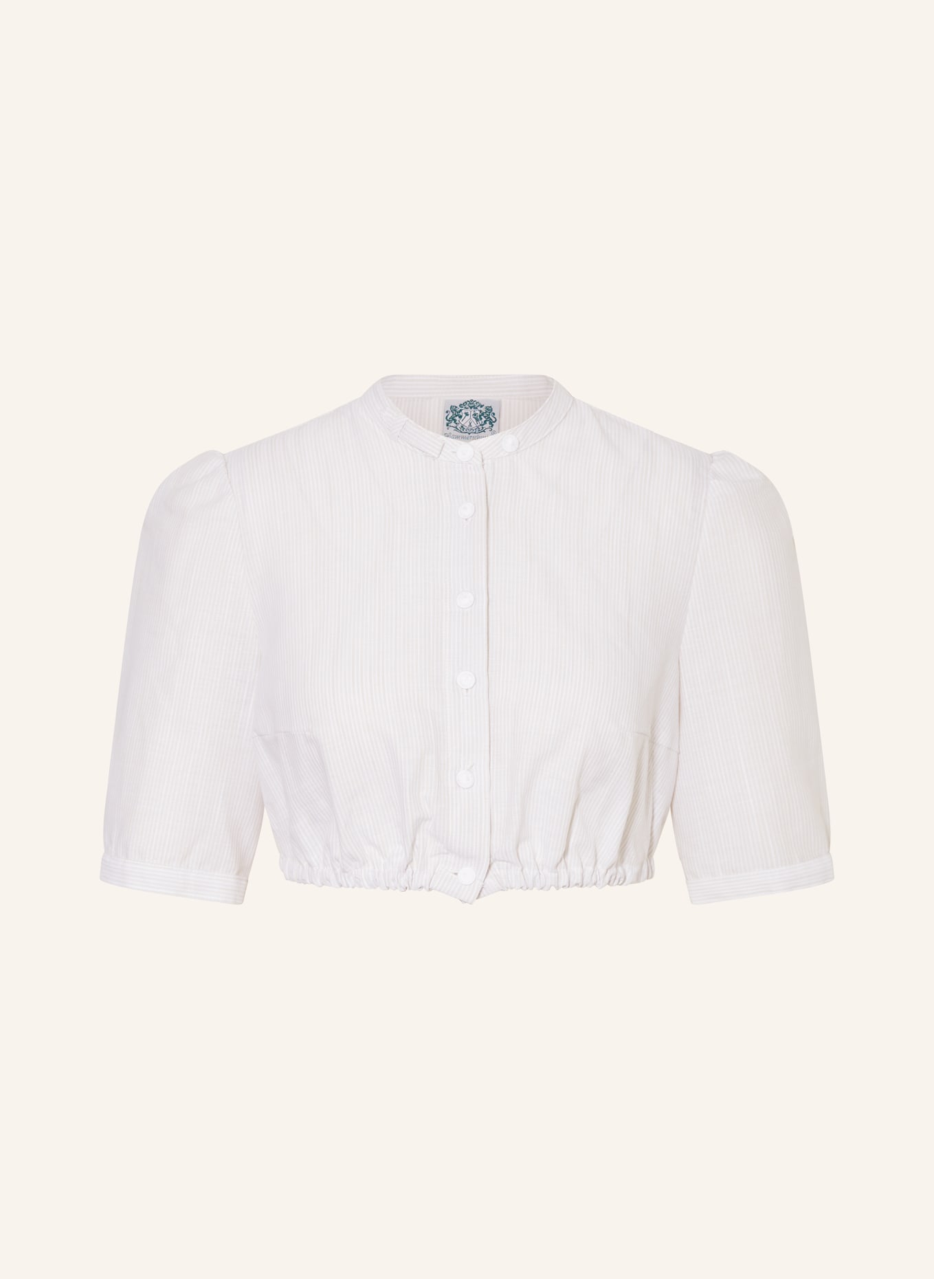 Hammerschmid Dirndl blouse BRITTA, Color: CREAM/ LIGHT BROWN (Image 1)