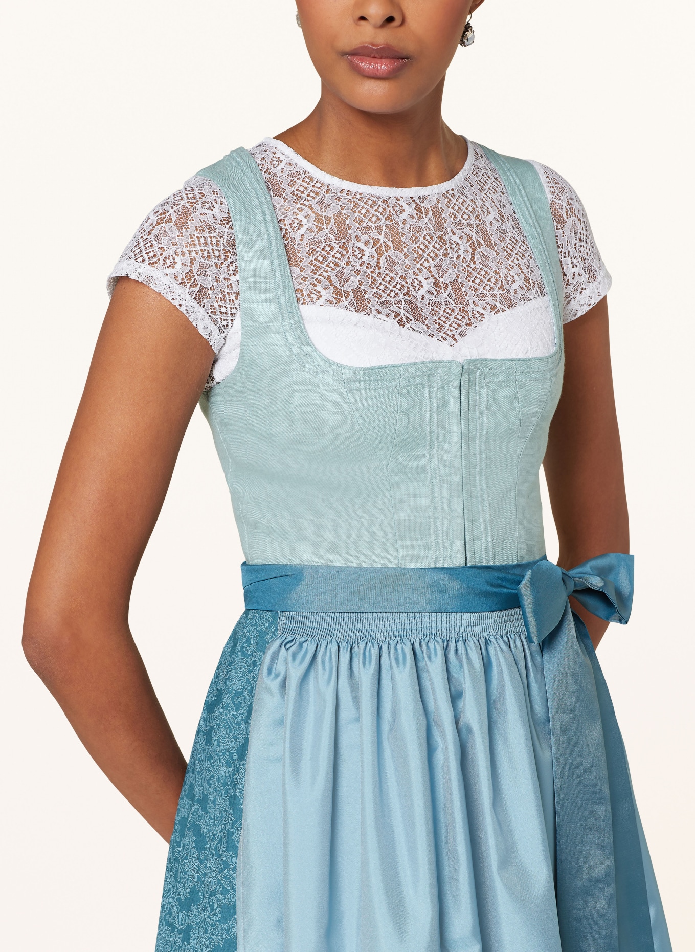 Hammerschmid Sukienka bawarska WIESSE, Kolor: PETROL/ TURKUSOWY (Obrazek 4)