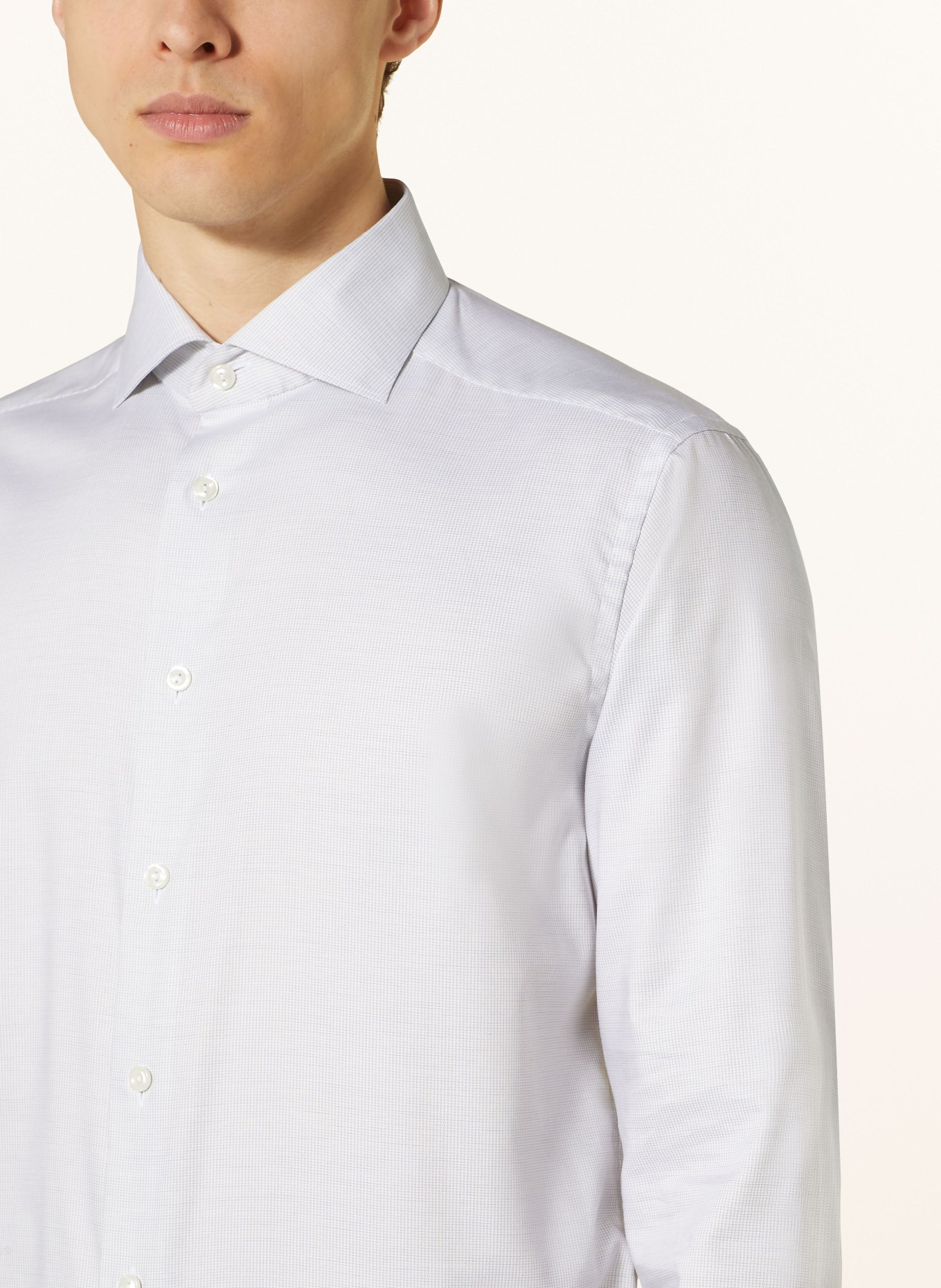 ETON Shirt slim fit, Color: LIGHT GRAY/ CREAM (Image 4)