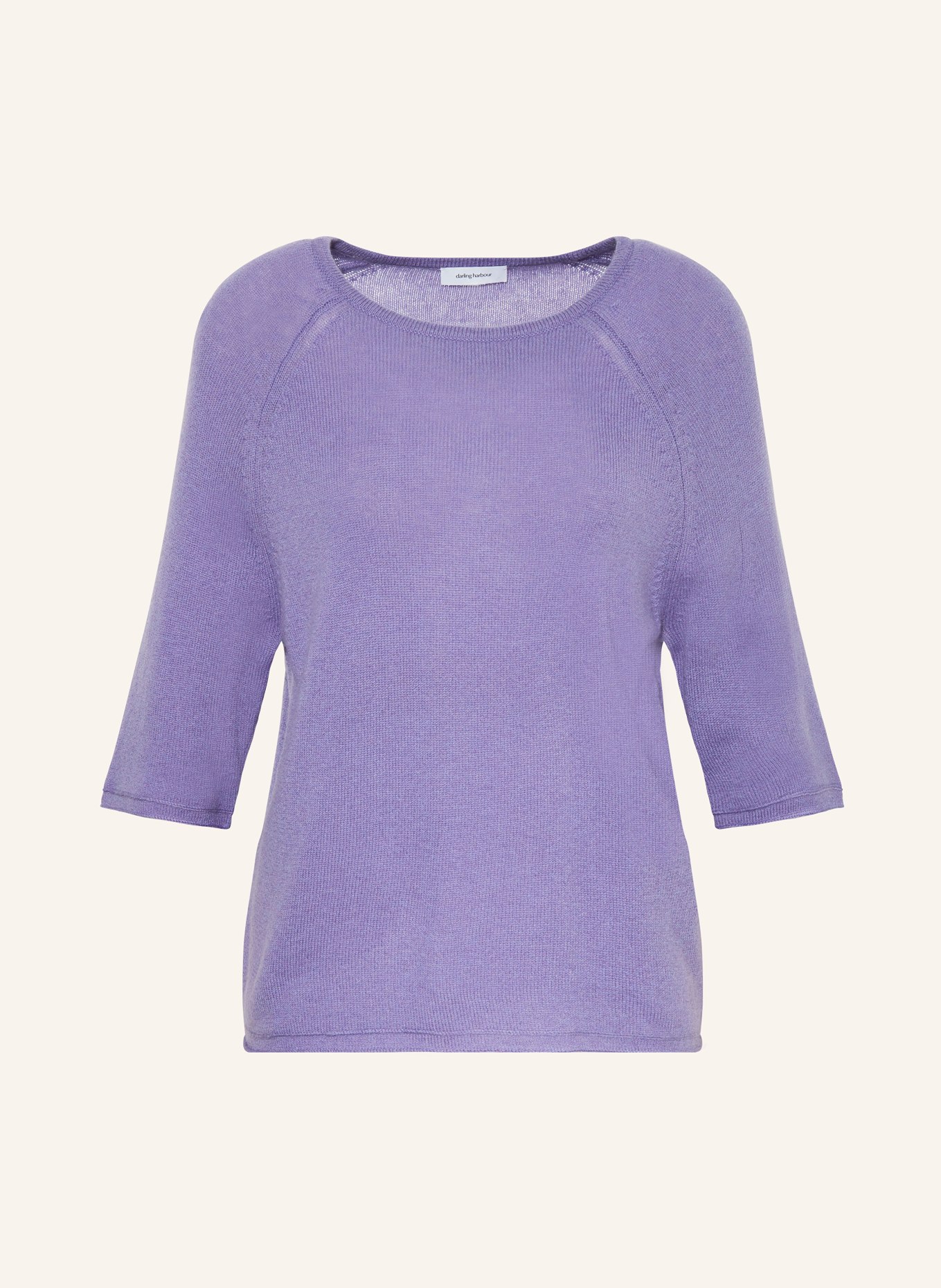 darling harbour Pullover mit Cashmere und 3/4-Arm, Farbe: WEISS/ PINK/ BRAUN (Bild 1)