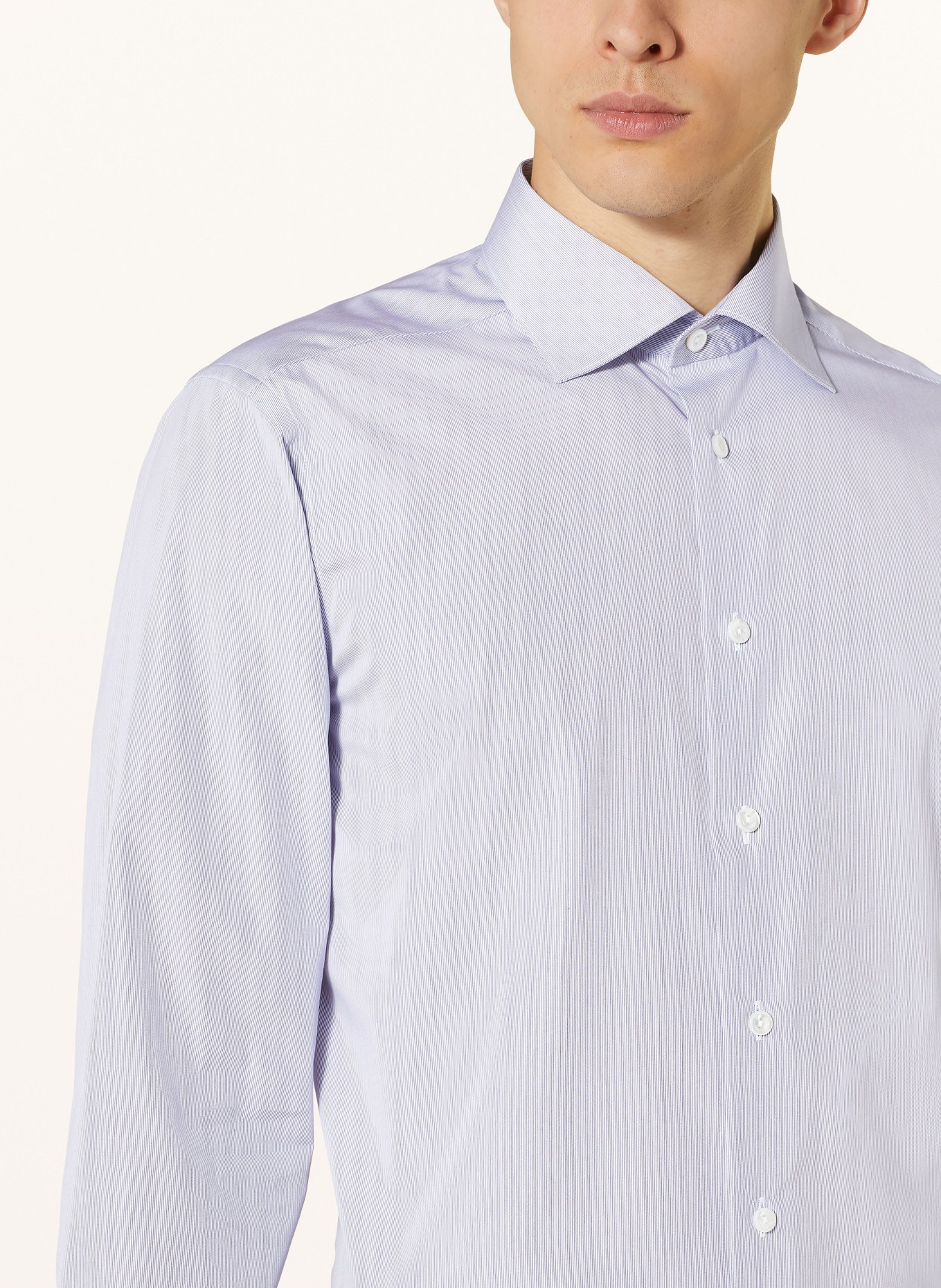 ETON Shirt slim fit, Color: DARK BLUE/ CREAM (Image 4)