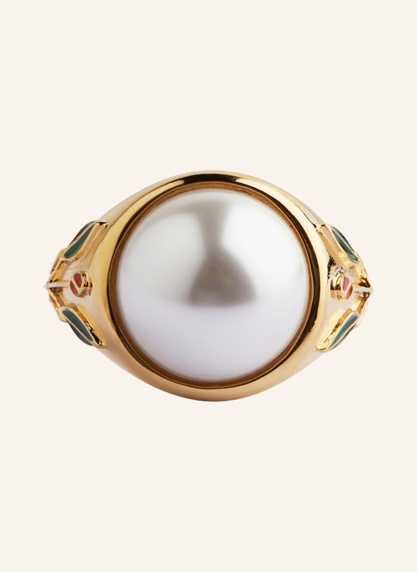 Casablanca Ring, Color: GOLD/ WHITE (Image 2)