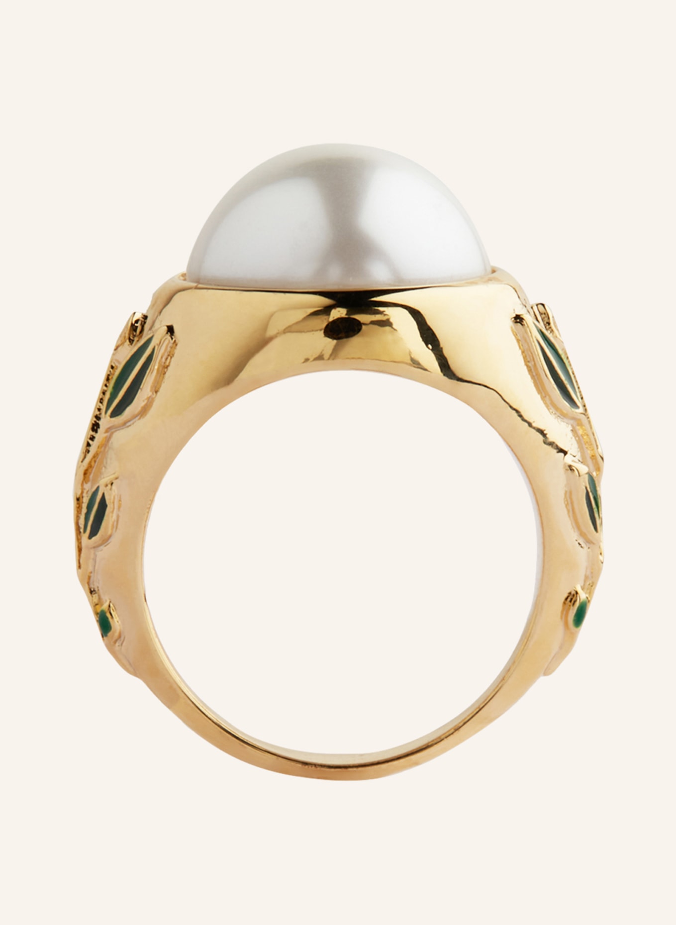 Casablanca Ring, Farbe: GOLD/ WEISS (Bild 3)