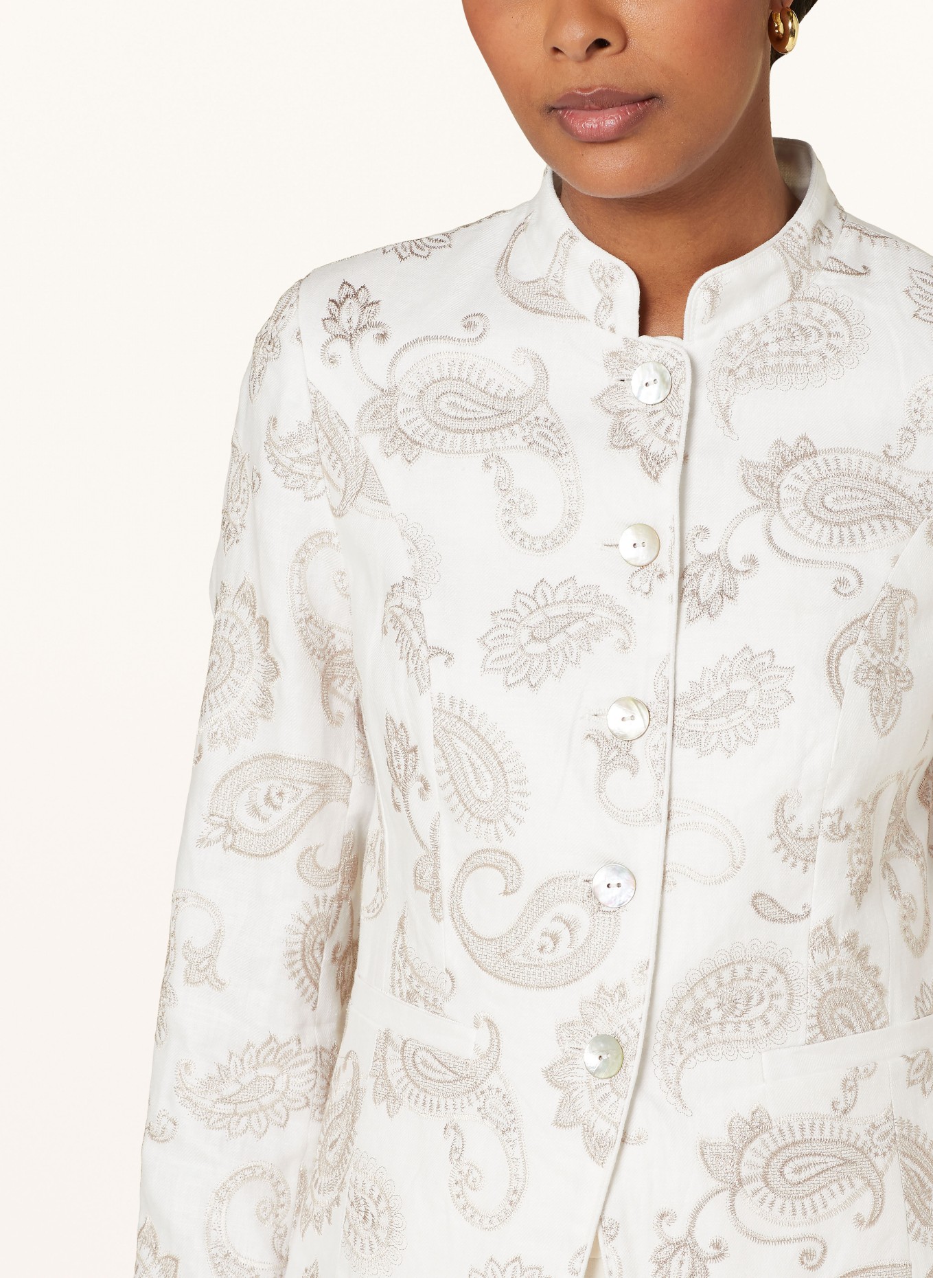 White Label Linen jacket, Color: ECRU/ BEIGE (Image 4)