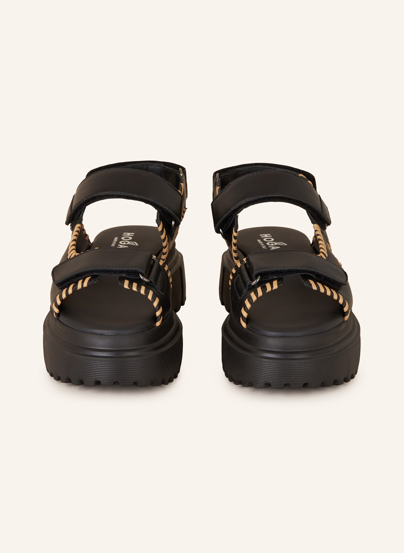 HOGAN Platform sandals, Color: BLACK (Image 3)