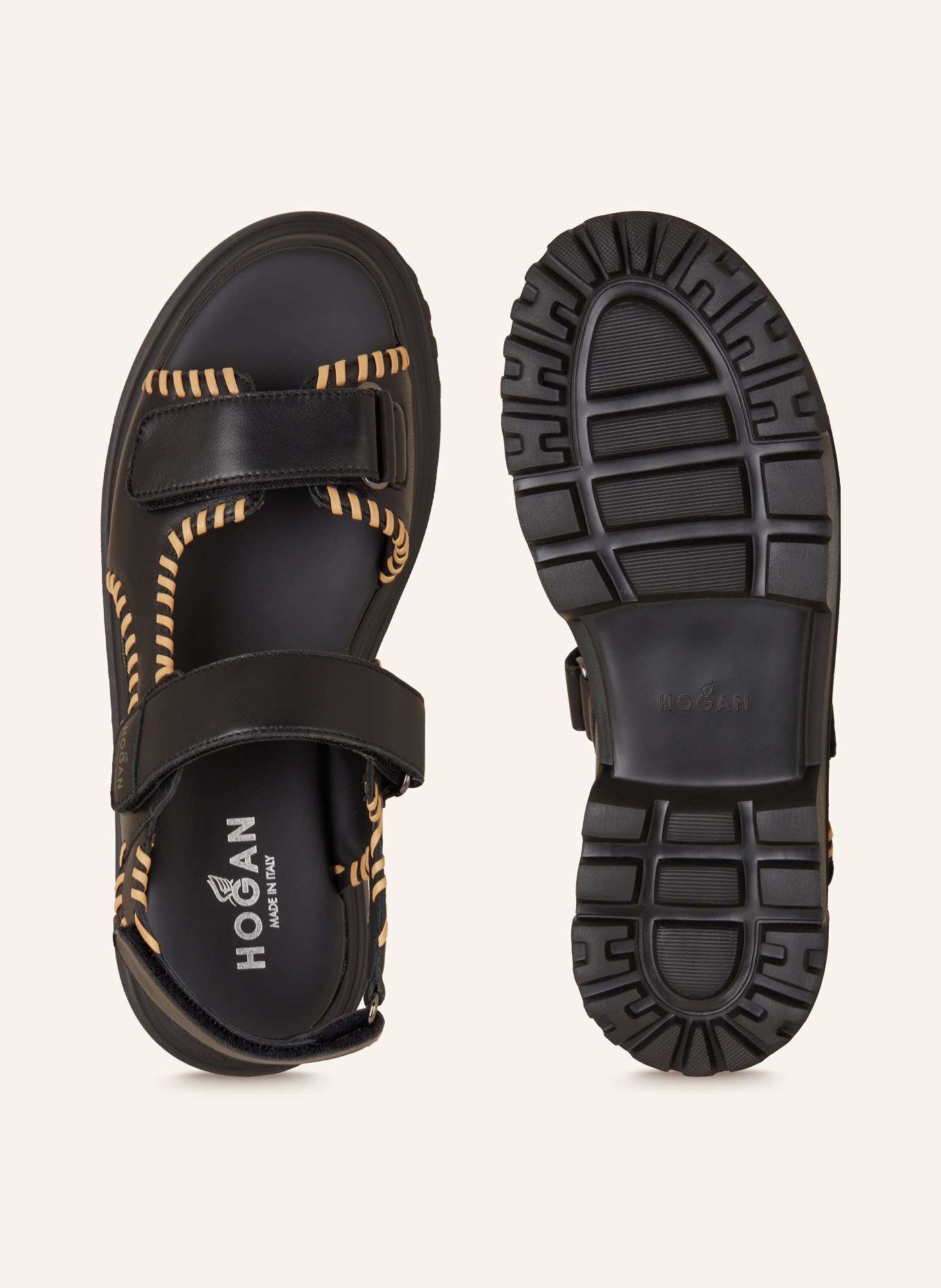 HOGAN Platform sandals, Color: BLACK (Image 5)