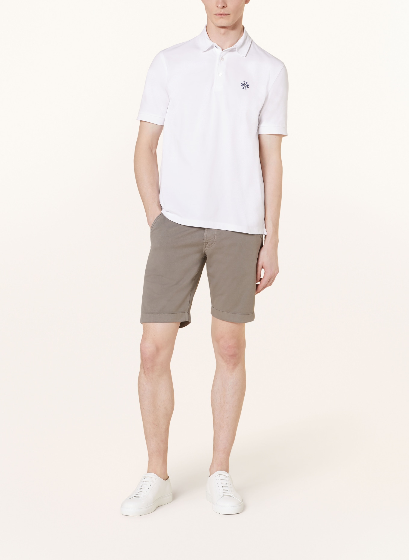 JACOB COHEN Piqué polo shirt, Color: WHITE (Image 2)