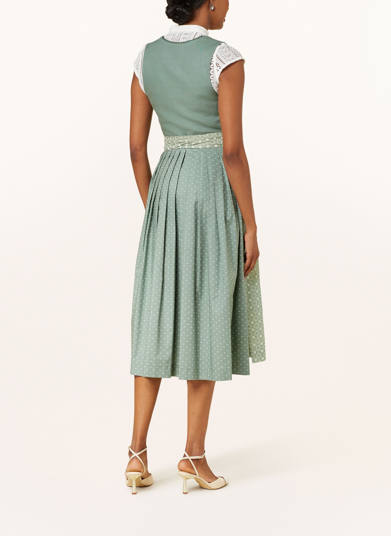 BERWIN & WOLFF Dirndl with linen, Color: GREEN/ WHITE (Image 3)