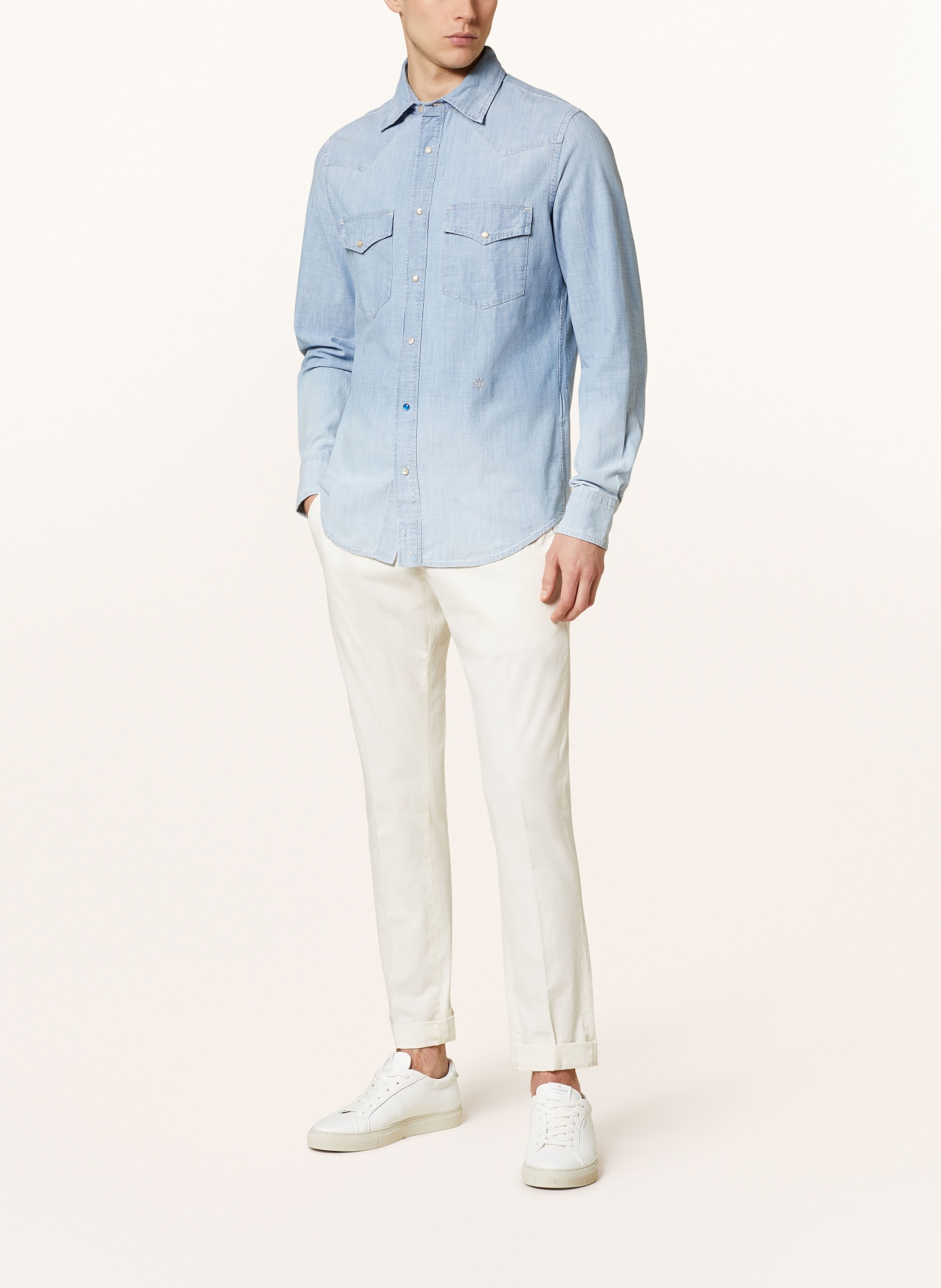 JACOB COHEN Denim shirt regular fit, Color: LIGHT BLUE (Image 2)