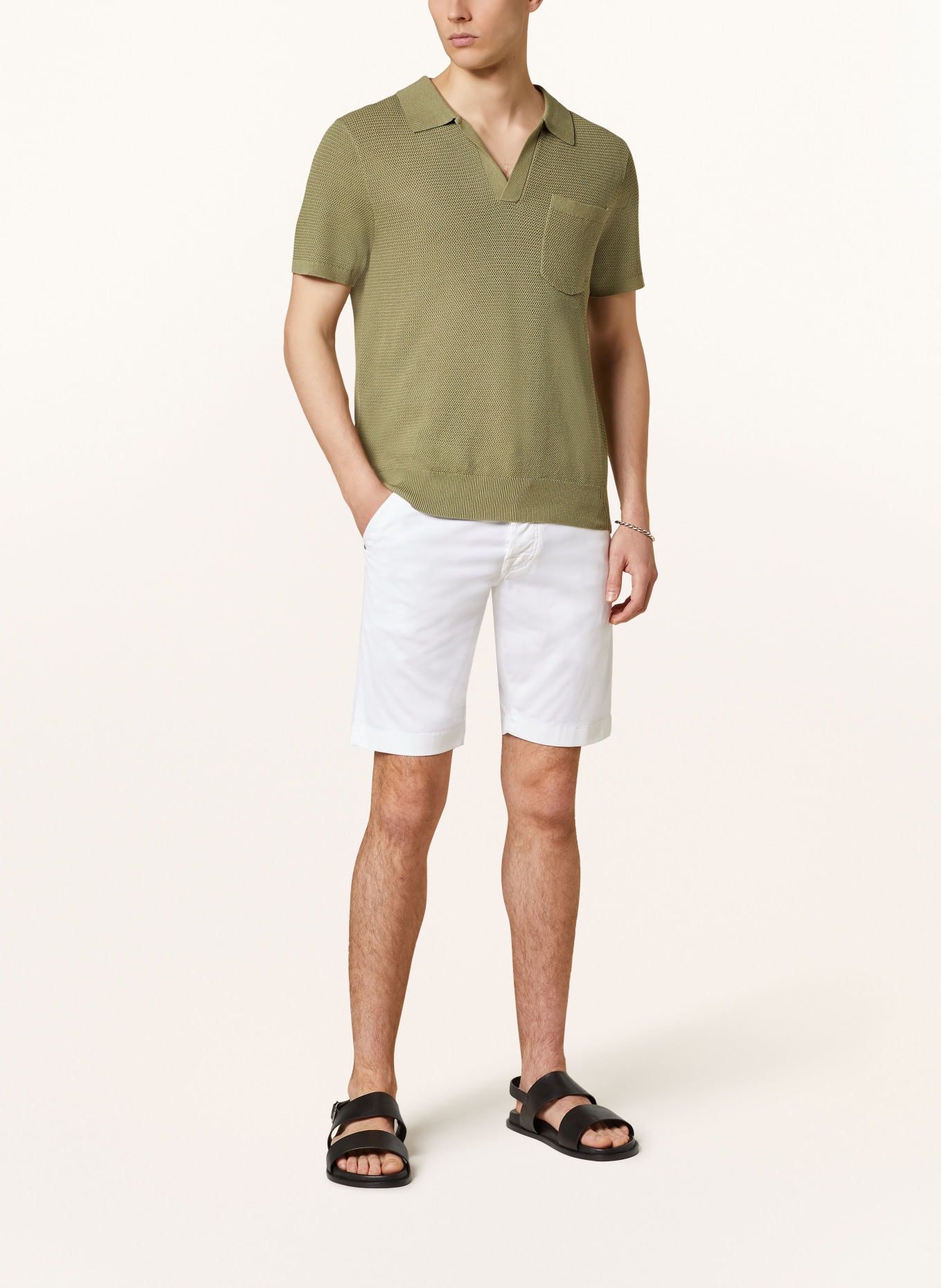 JACOB COHEN Shorts LOU Slim Fit, Farbe: A00 WHITE (Bild 2)
