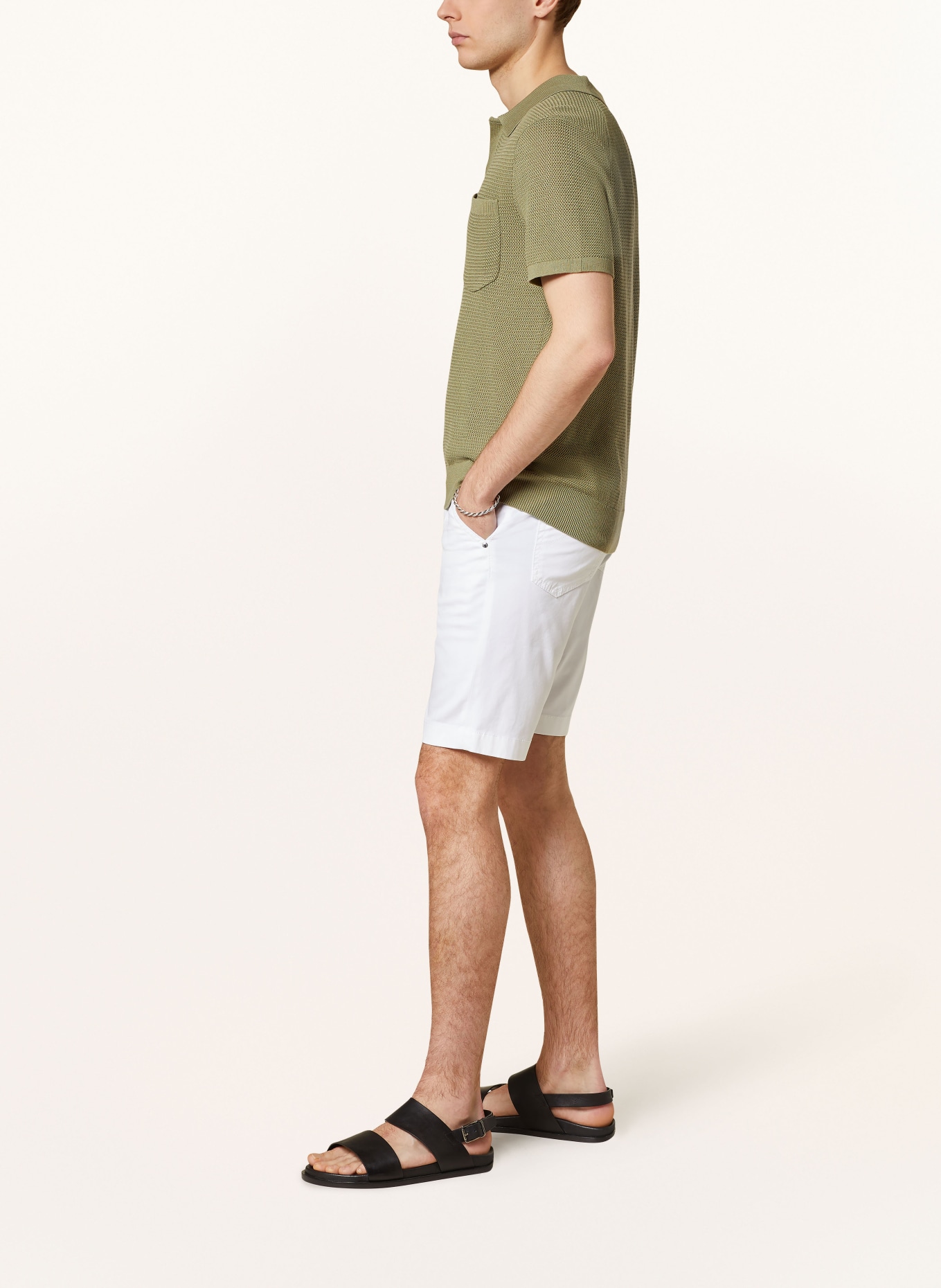 JACOB COHEN Shorts LOU Slim Fit, Farbe: A00 WHITE (Bild 4)