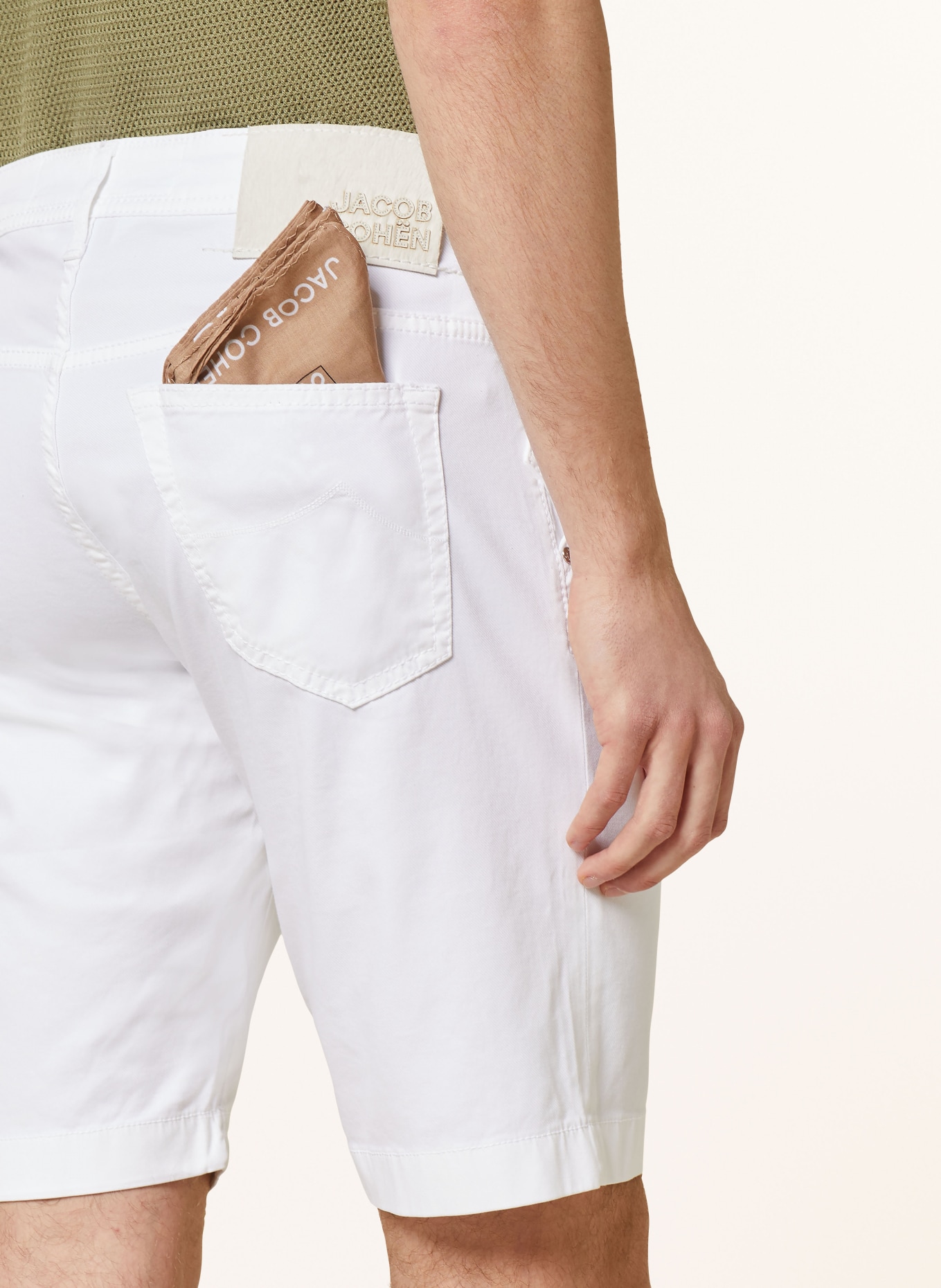 JACOB COHEN Shorts LOU Slim Fit, Farbe: A00 WHITE (Bild 6)