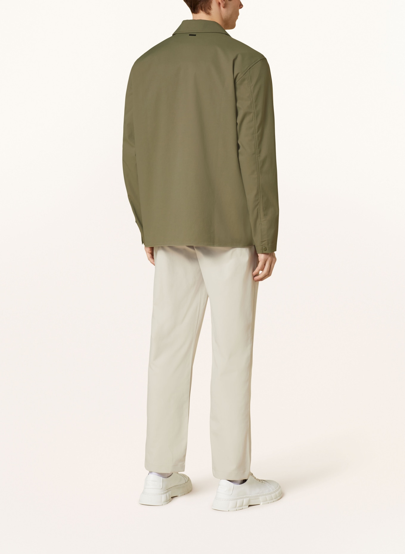 NORSE PROJECTS Overshirt CARSTEN, Color: OLIVE (Image 3)