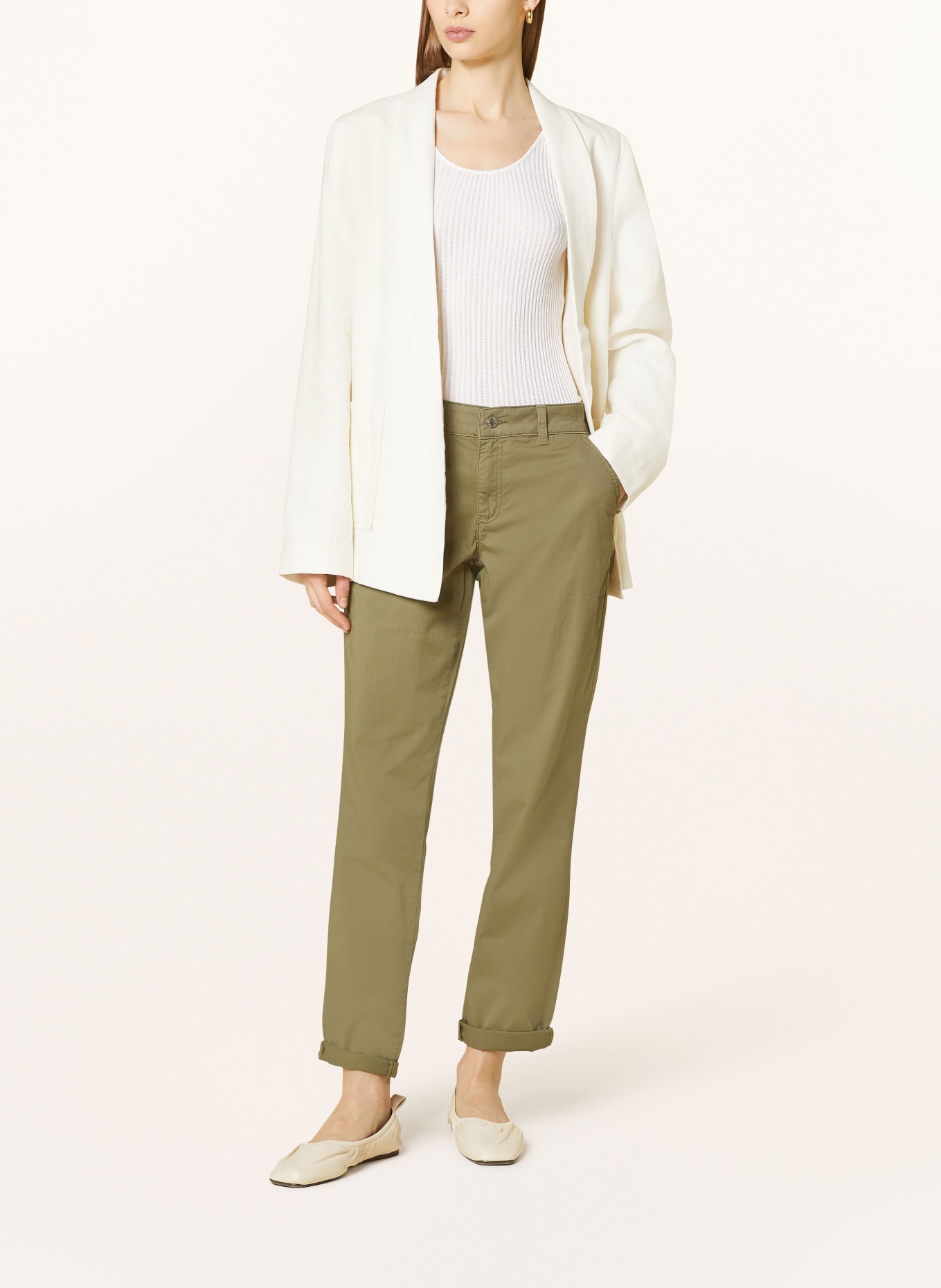 MORE & MORE Trousers, Color: OLIVE (Image 2)