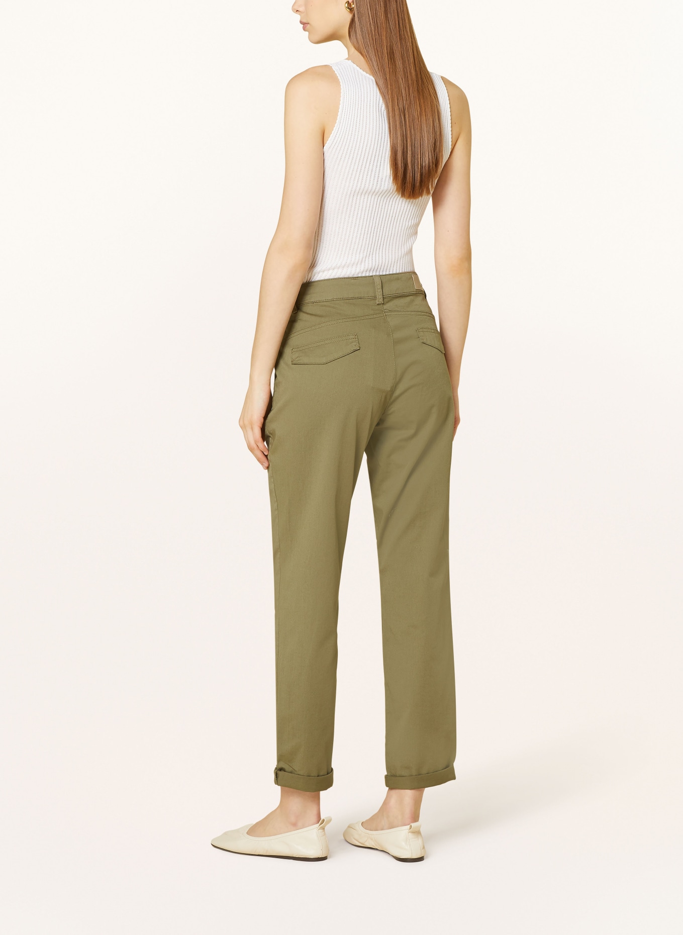 MORE & MORE Trousers, Color: OLIVE (Image 3)