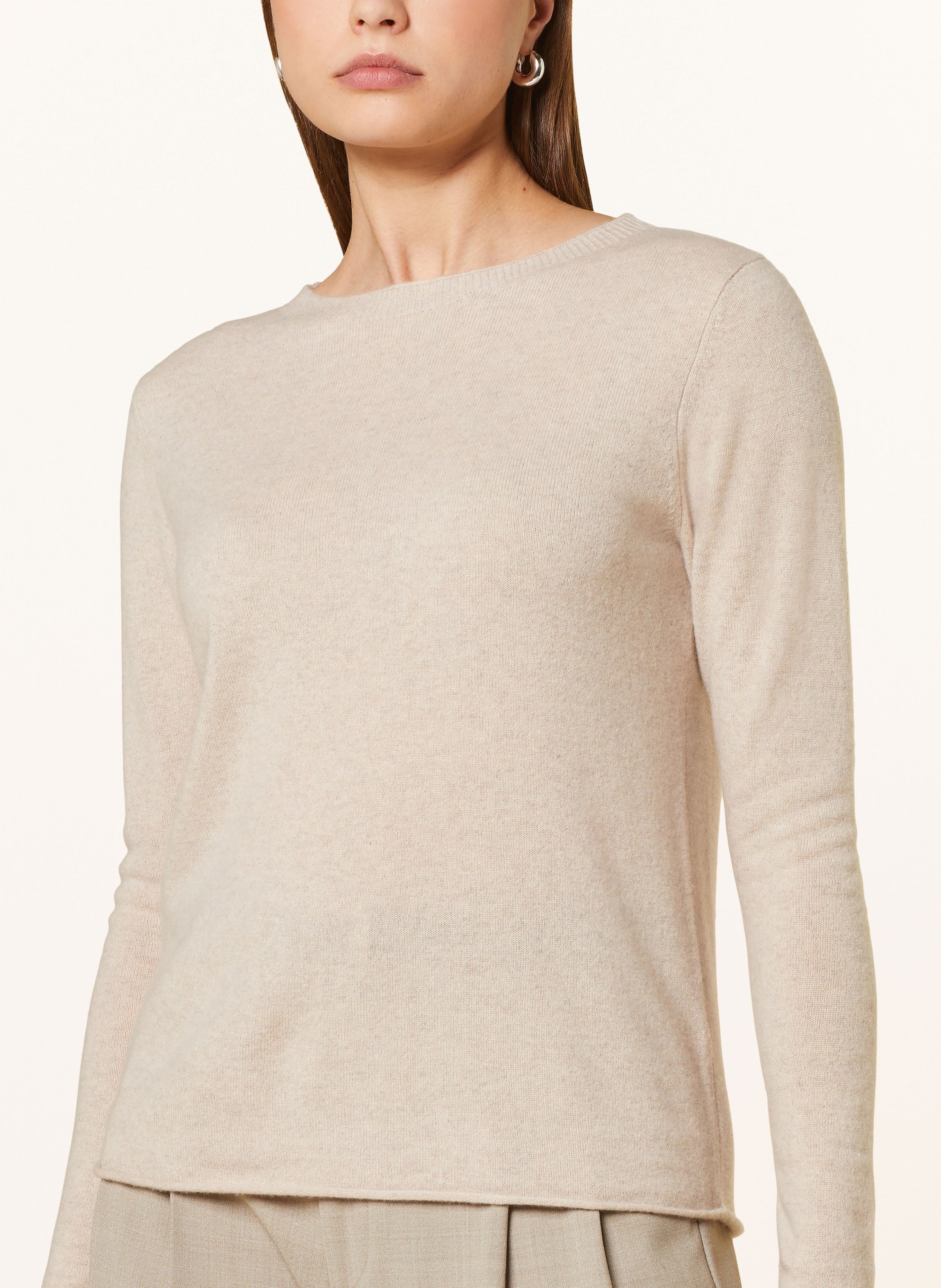 darling harbour Cashmere sweater, Color: HAFER MELANGE (Image 4)