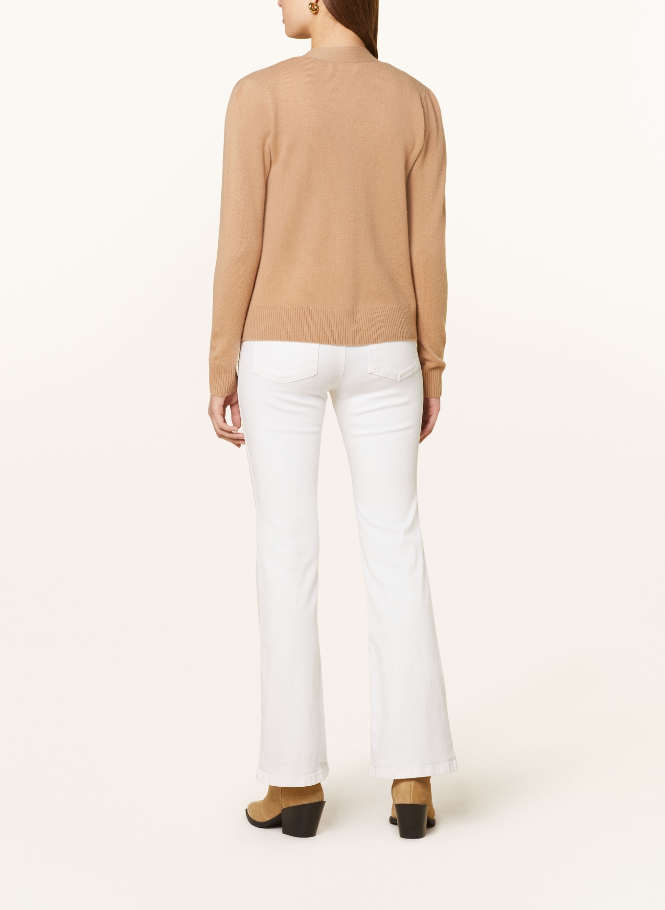 darling harbour Cashmere cardigan, Color: CAMEL (Image 3)