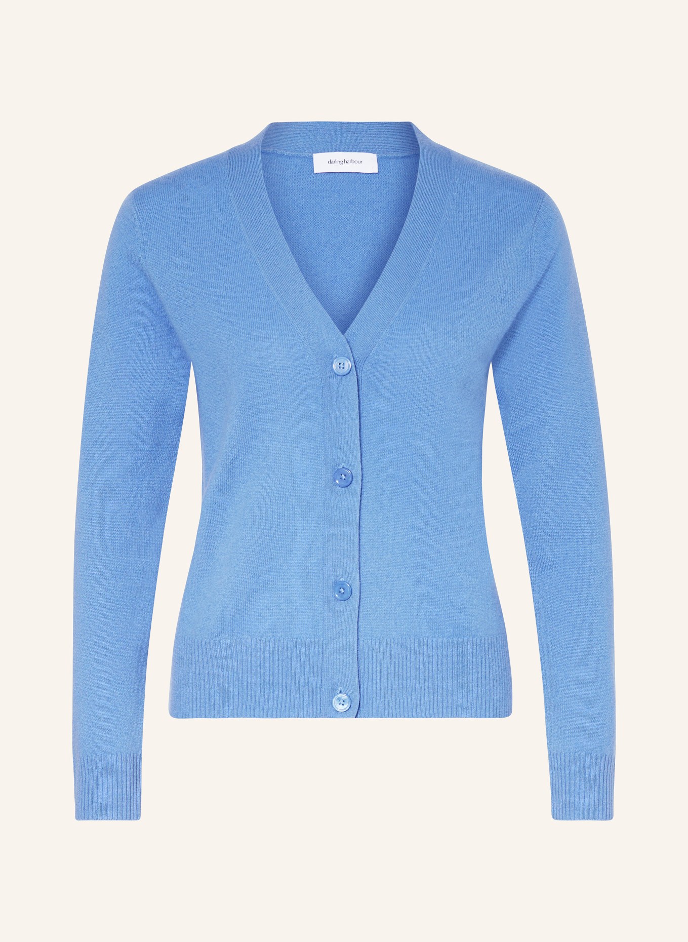 darling harbour Cashmere cardigan, Color: HIMMELBLAU (Image 1)