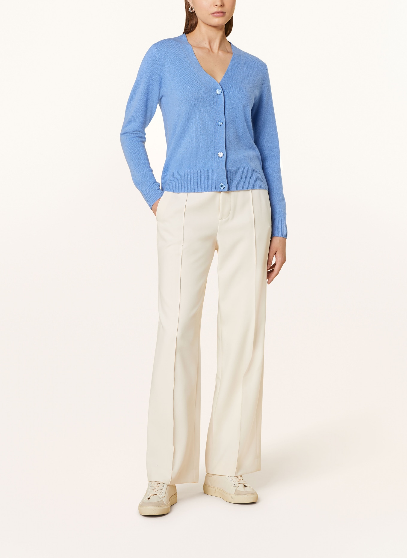 darling harbour Cashmere cardigan, Color: HIMMELBLAU (Image 2)