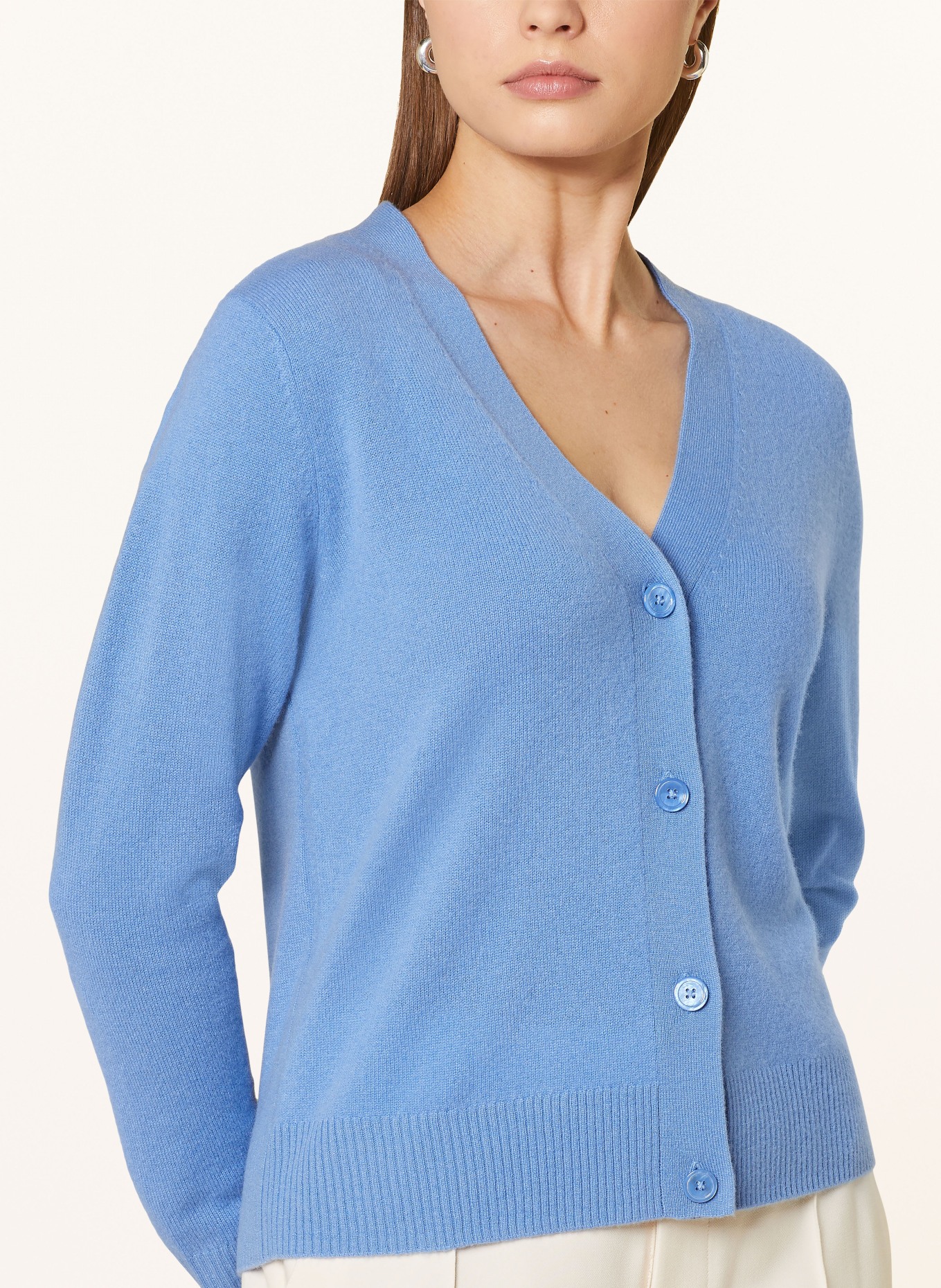 darling harbour Cashmere cardigan, Color: HIMMELBLAU (Image 4)