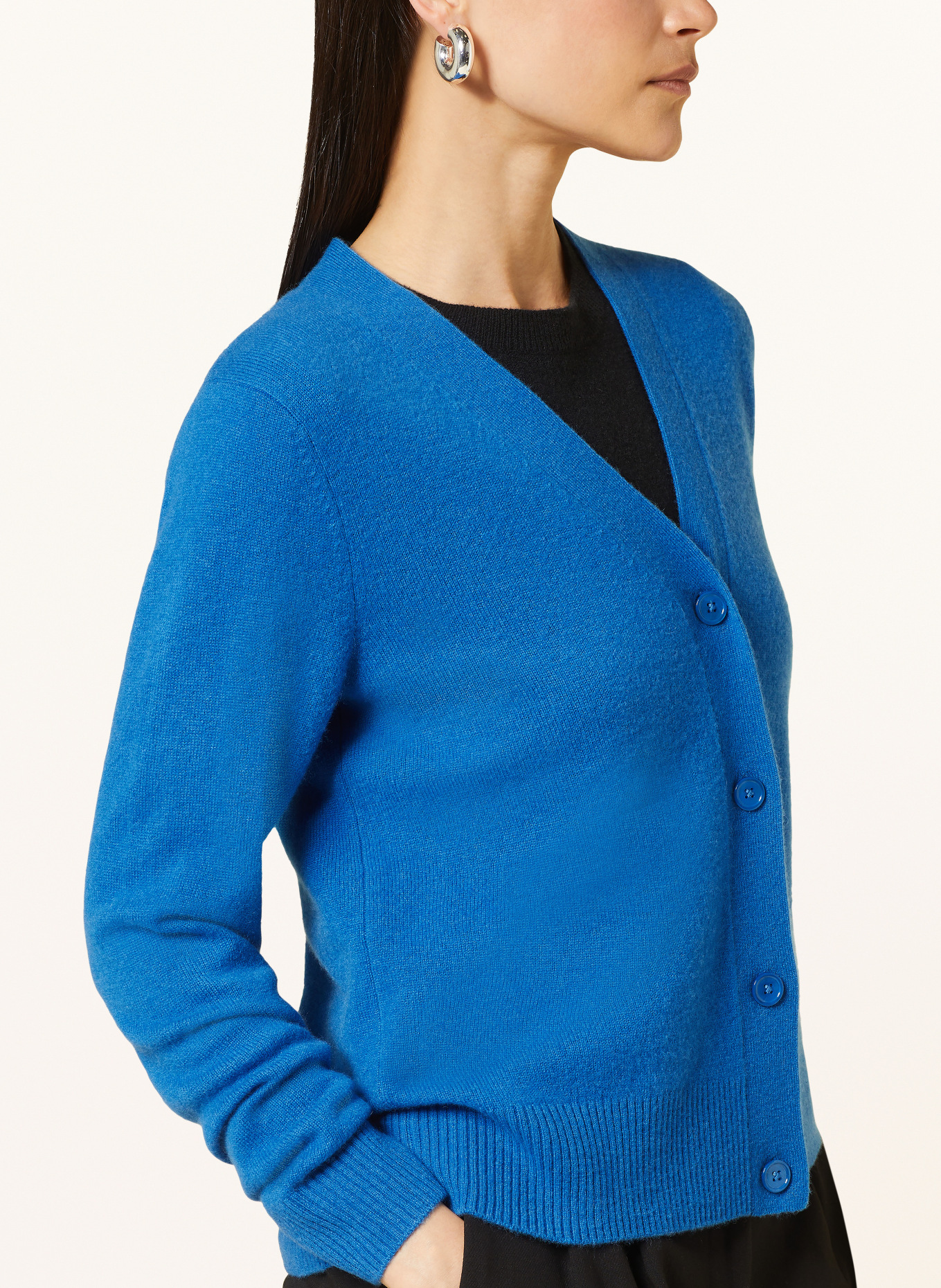 darling harbour Cashmere cardigan, Color: BLAU (Image 4)