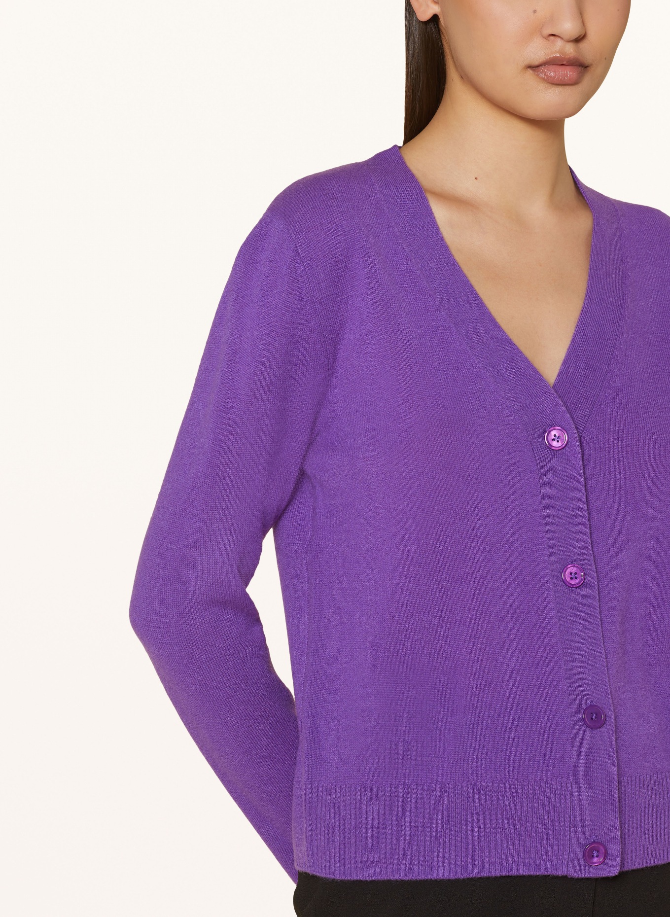 darling harbour Cashmere cardigan, Color: LILA (Image 4)