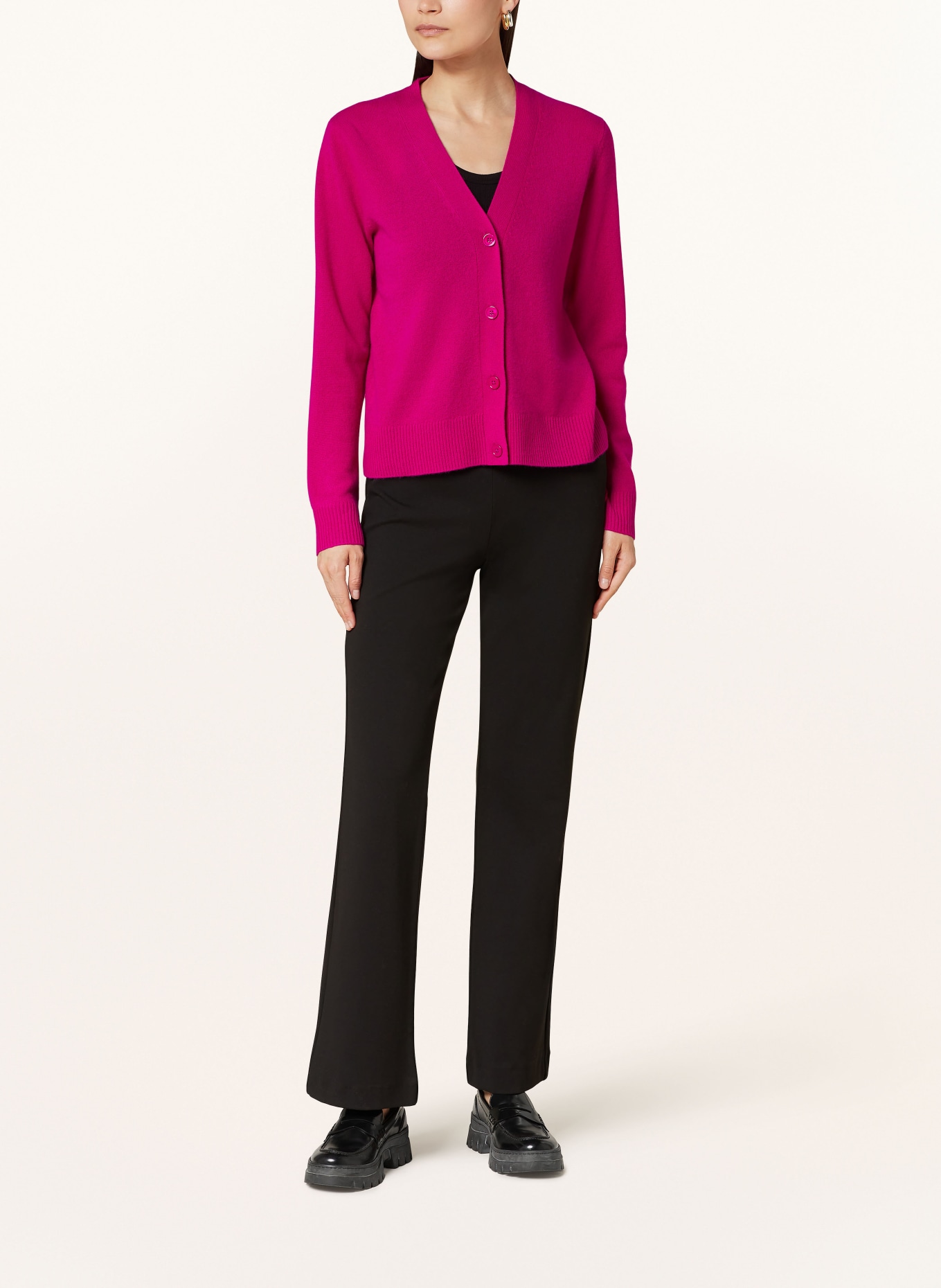 darling harbour Cashmere cardigan, Color: FUCHSIA (Image 2)