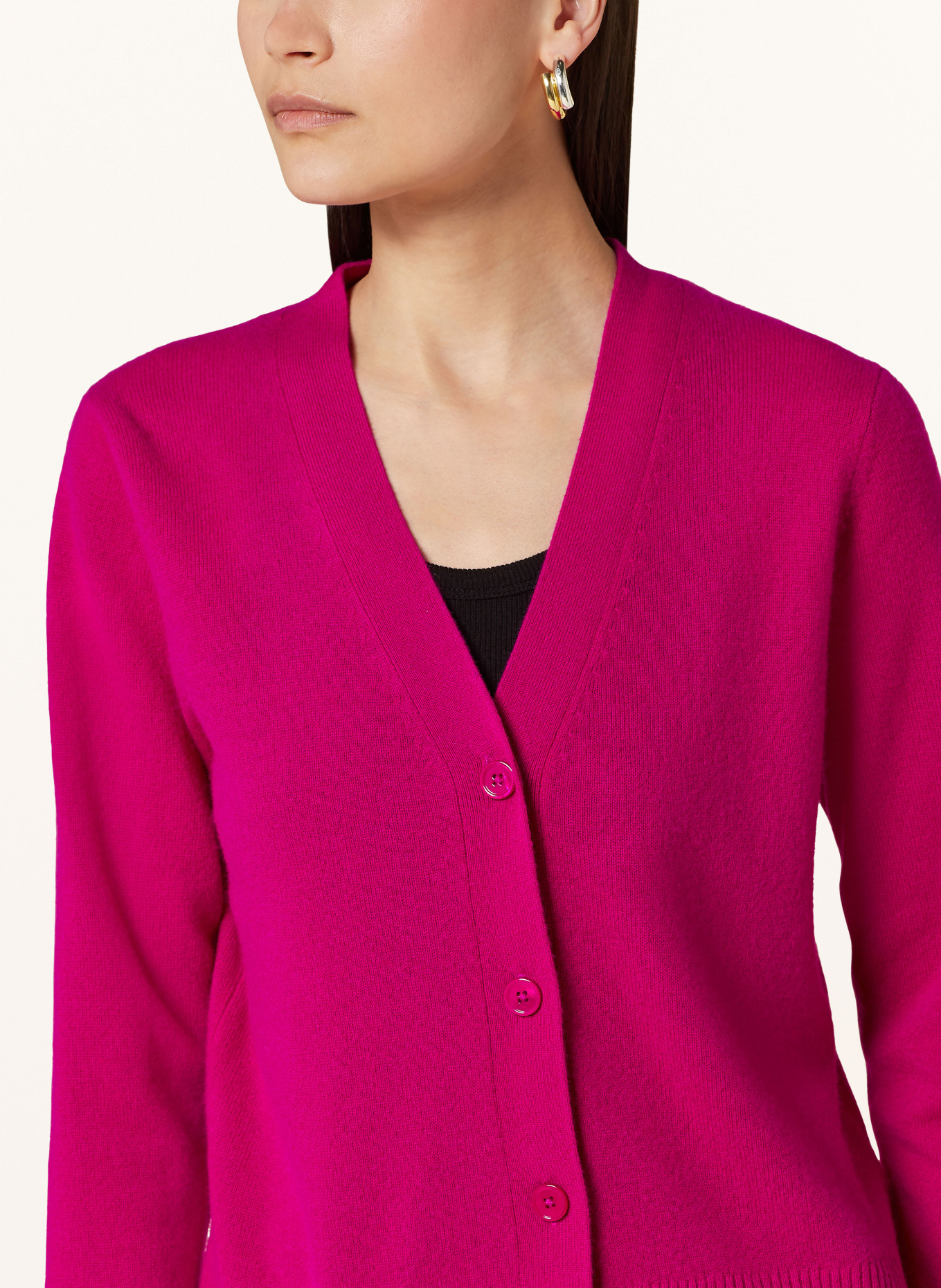 darling harbour Cashmere cardigan, Color: FUCHSIA (Image 4)