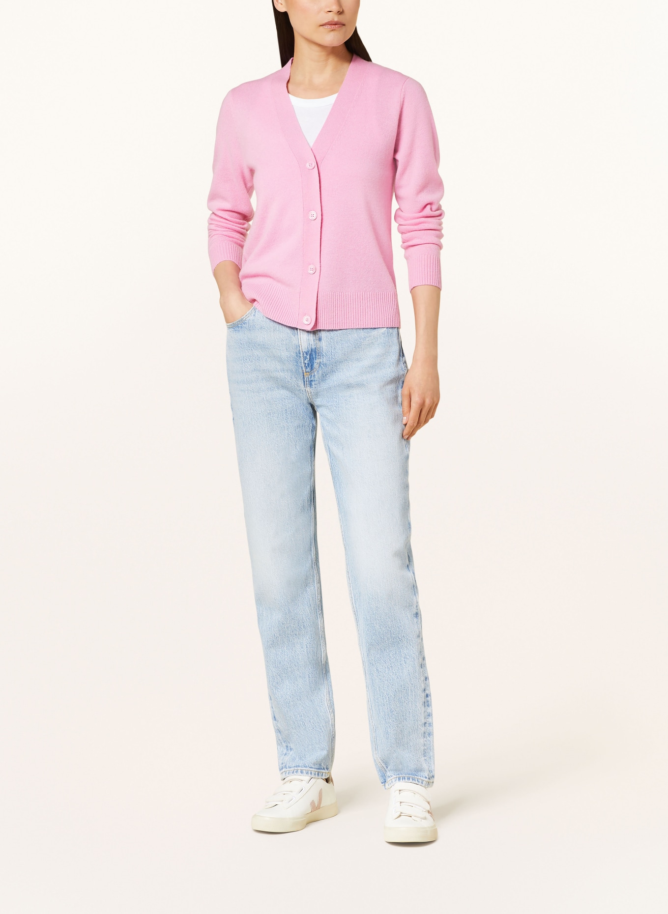 darling harbour Cashmere cardigan, Color: ROSA (Image 2)