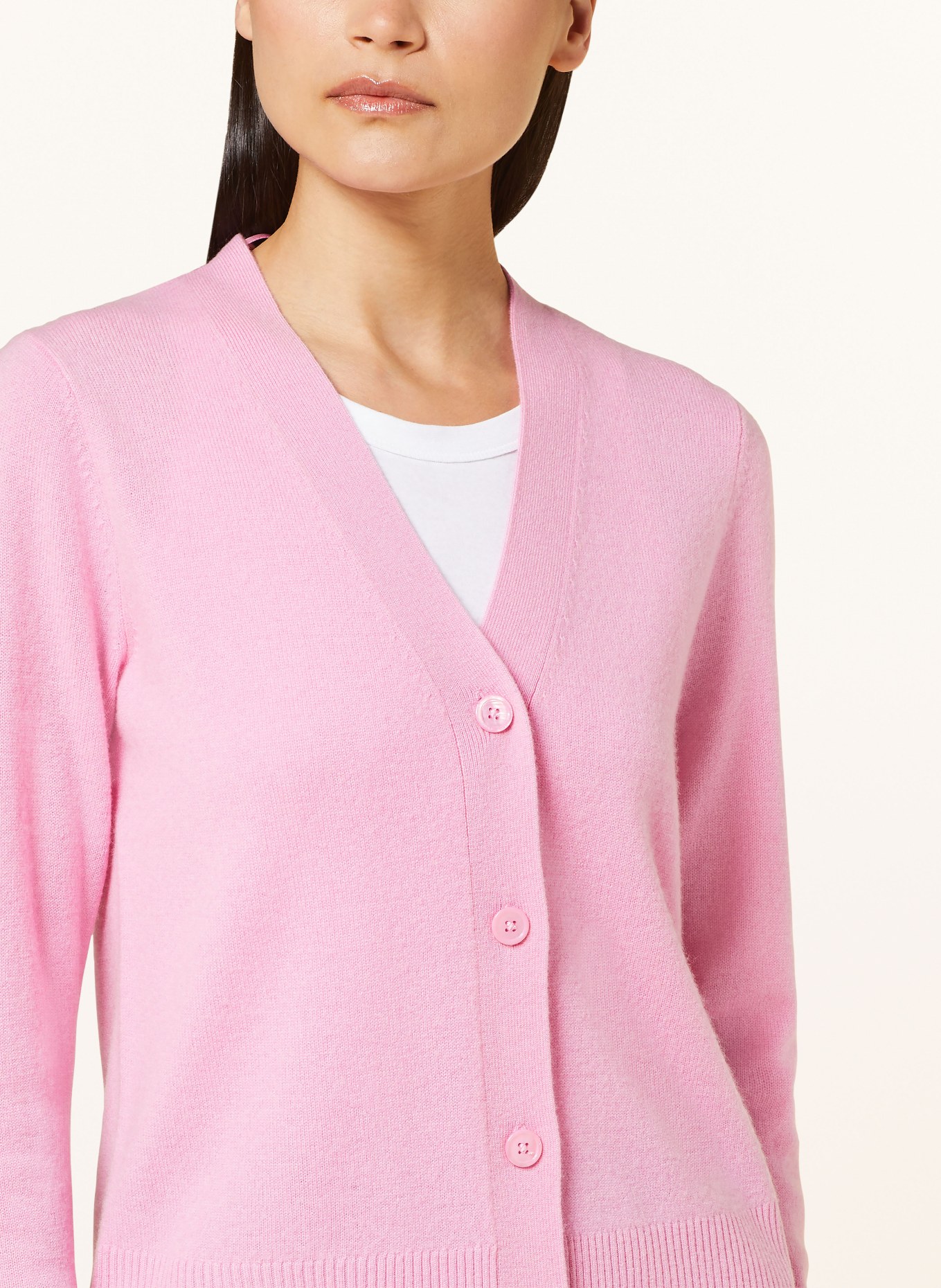 darling harbour Cashmere cardigan, Color: ROSA (Image 4)