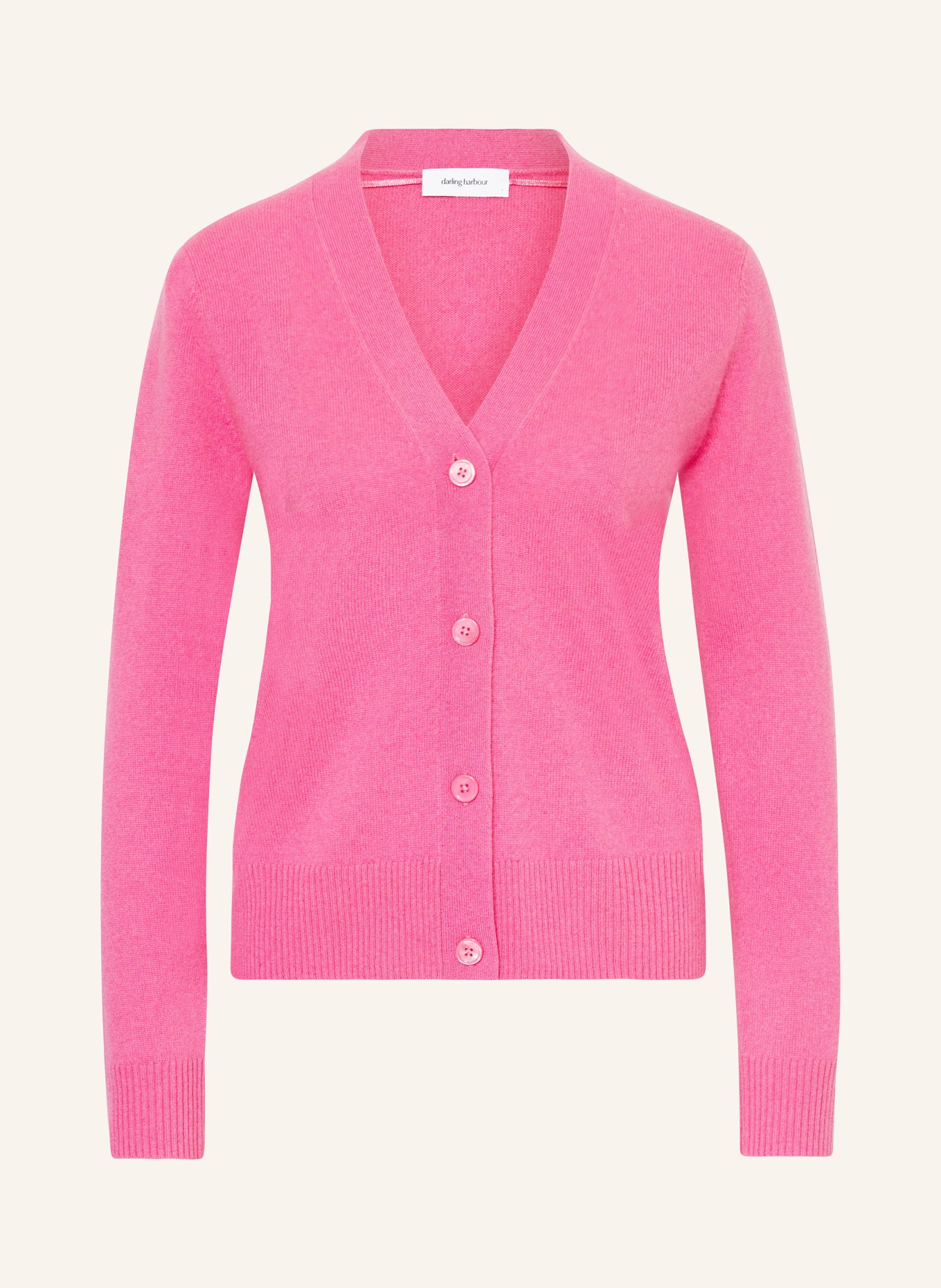 darling harbour Cashmere cardigan, Color: PINK (Image 1)