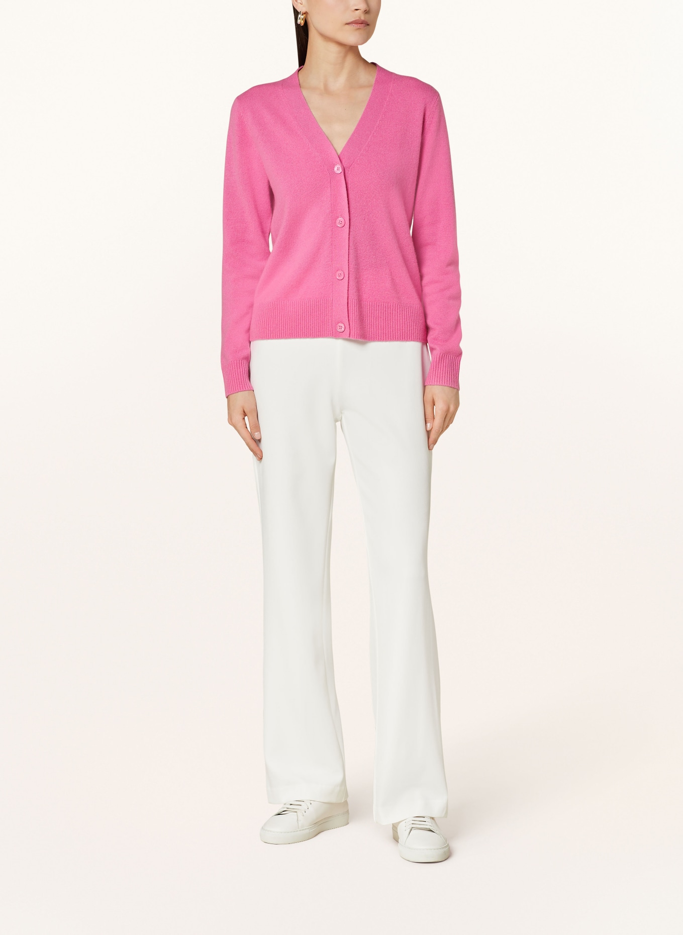 darling harbour Cashmere cardigan, Color: PINK (Image 2)