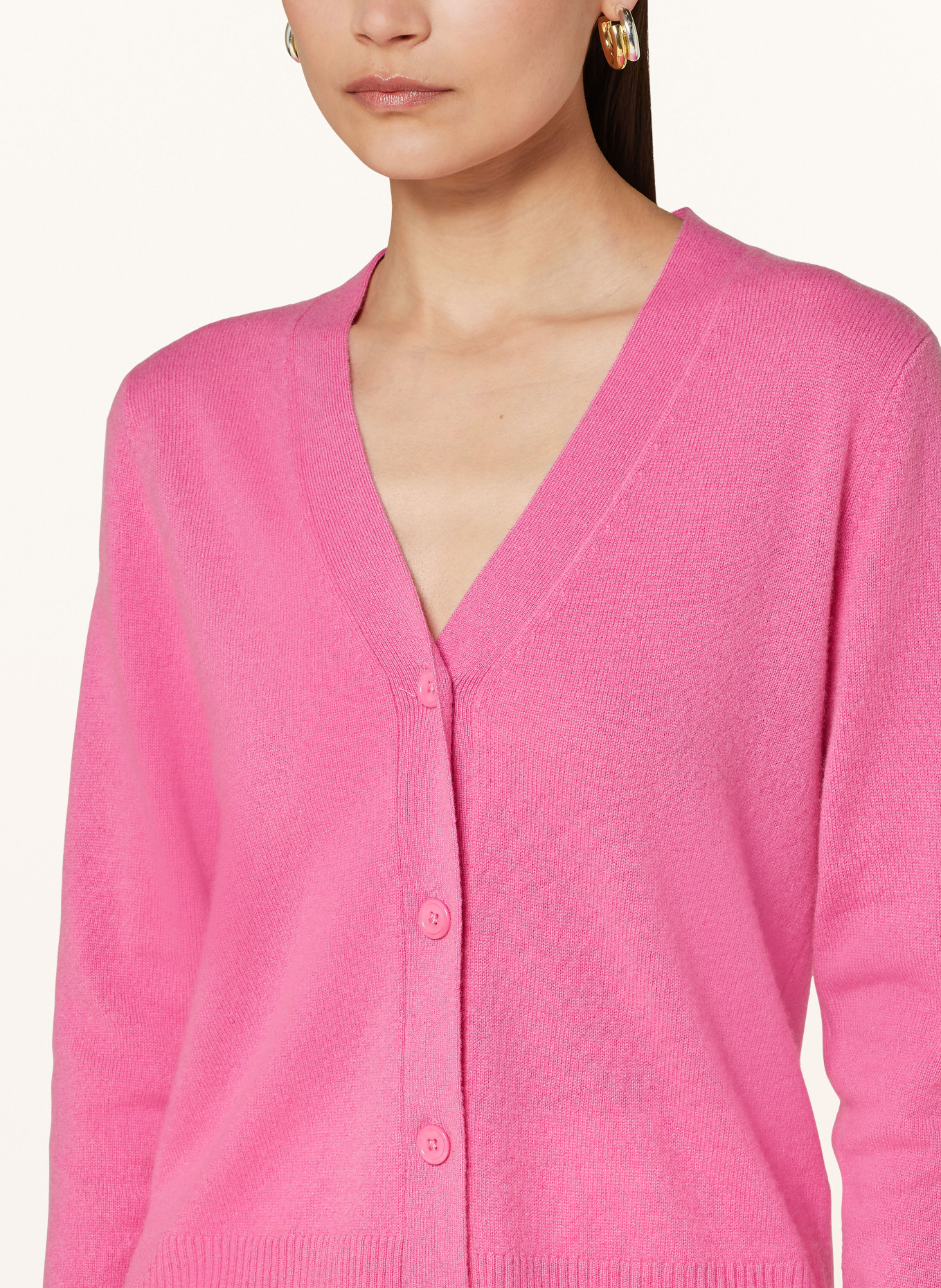 darling harbour Cashmere cardigan, Color: PINK (Image 4)